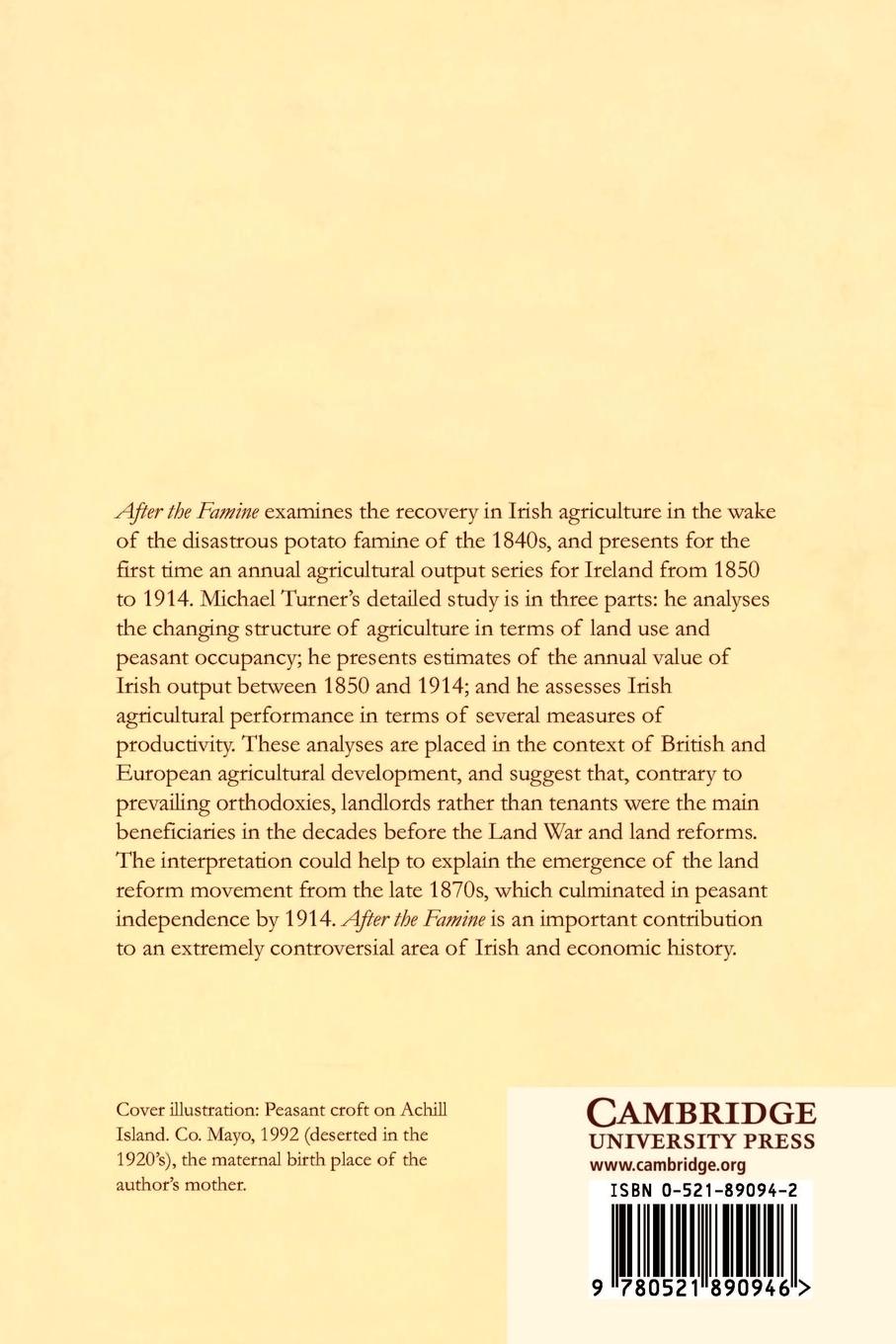 Rückseitencover After the Famine