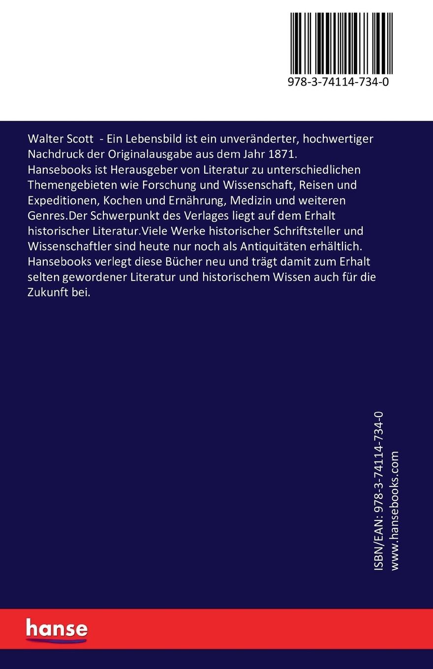 Rückseitencover Walter Scott
