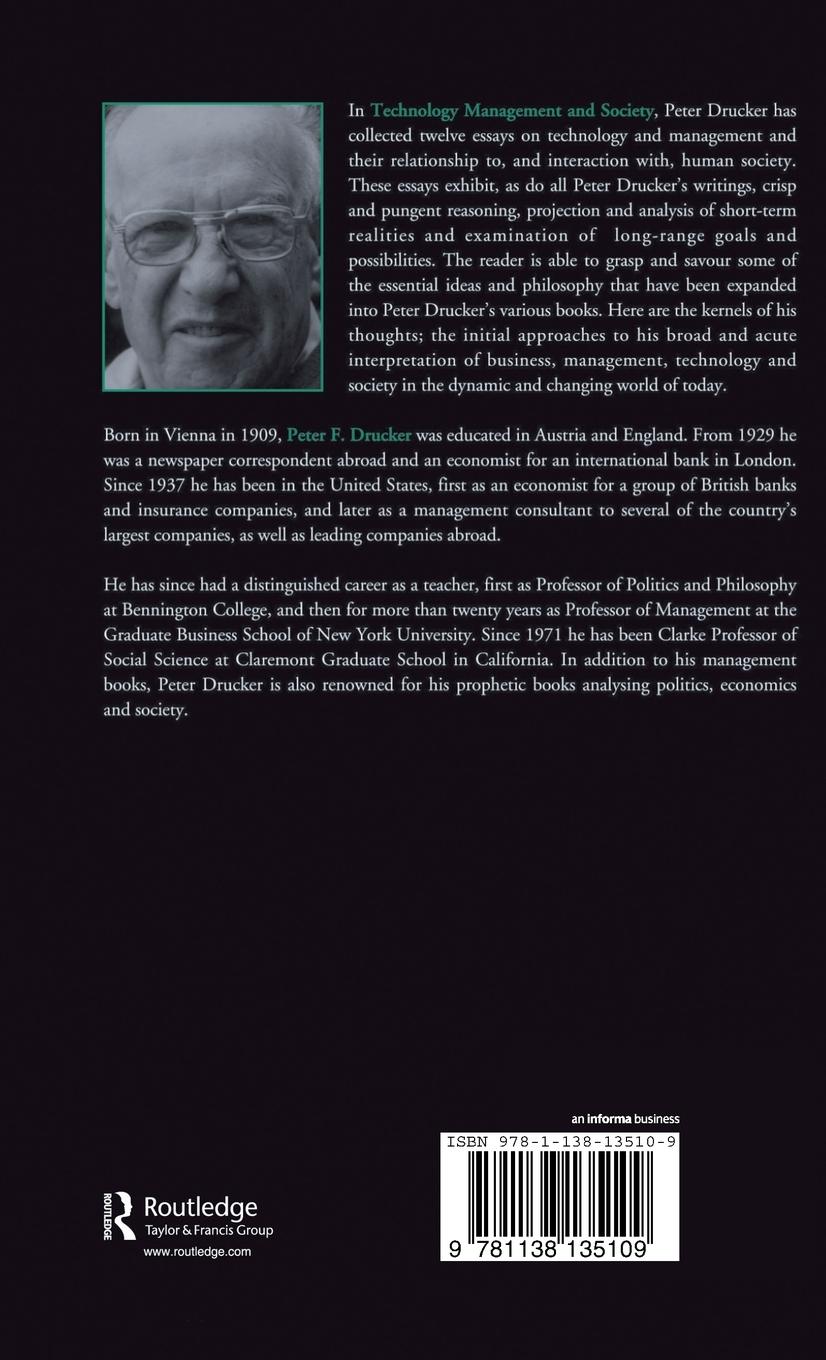 Rückseitencover Technology, Management and Society