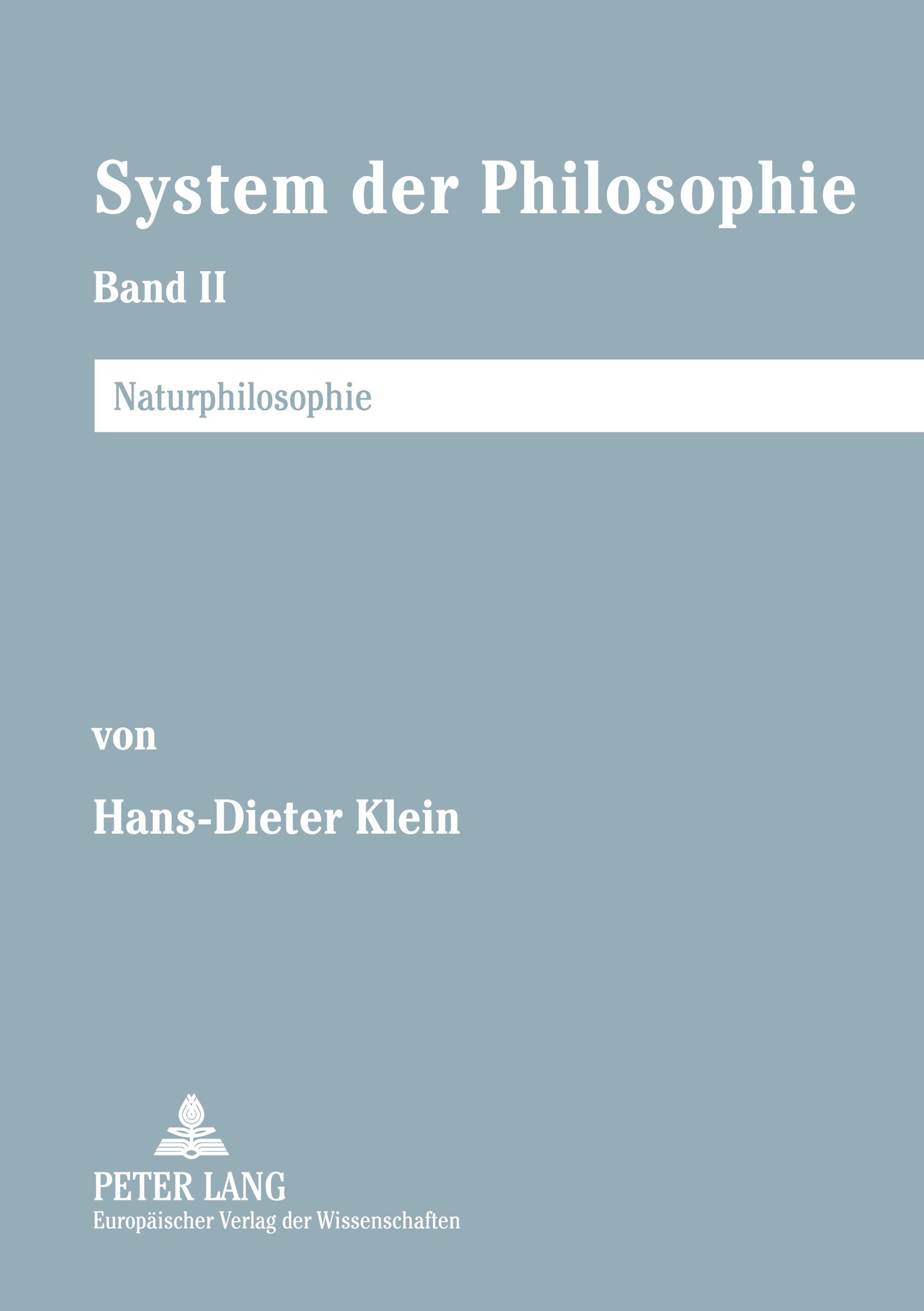 Vorderes Coverbild System der Philosophie