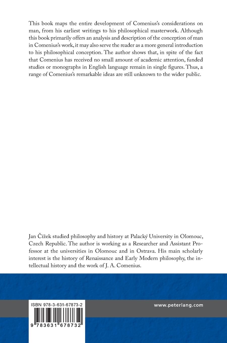 Rückseitencover The Conception of Man in the Works of John Amos Comenius