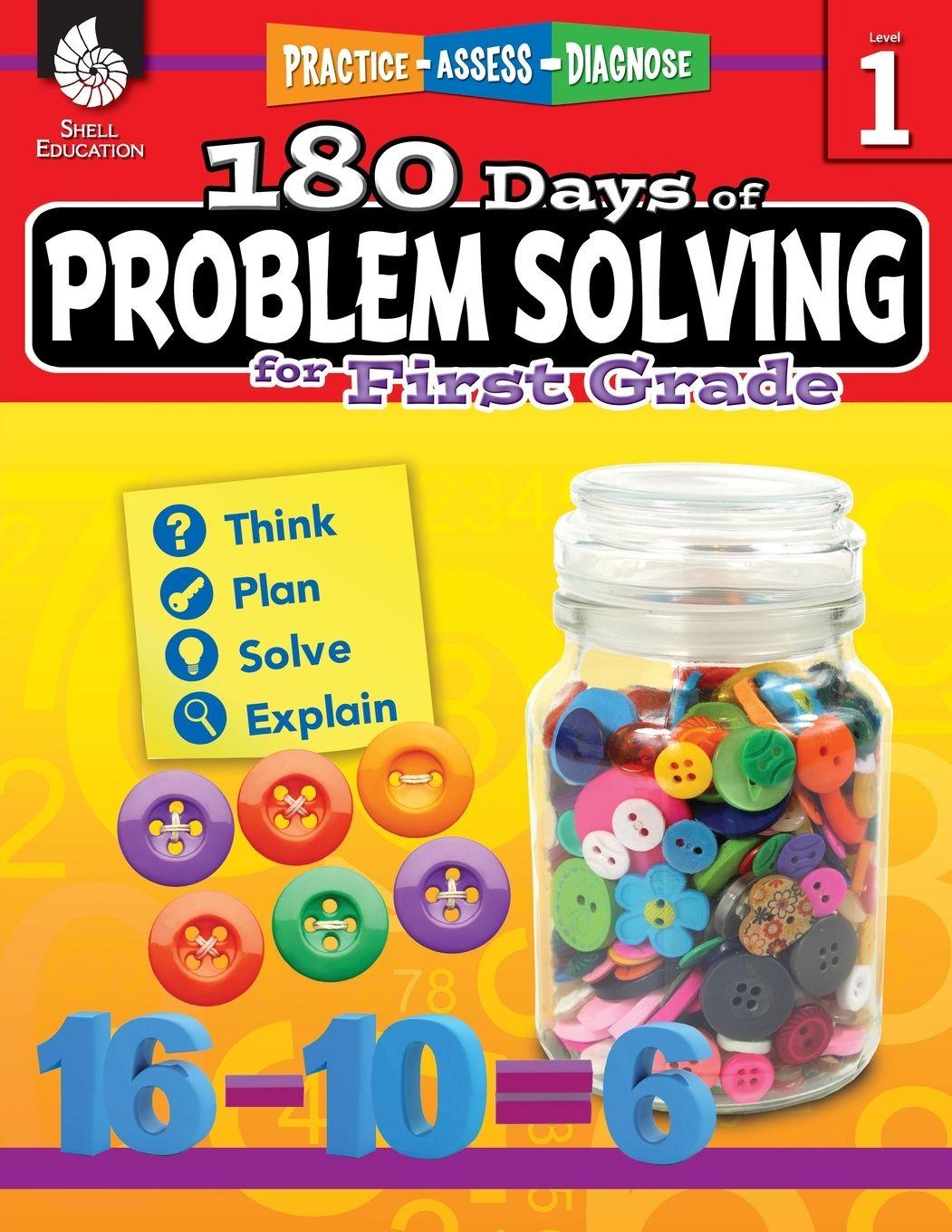 Vorderes Coverbild 180 Days of Problem Solving for First Grade