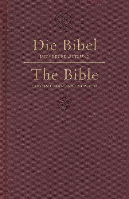 Vorderes Coverbild ESV German/English Parallel Bible (Luther/ESV, Dark Red)