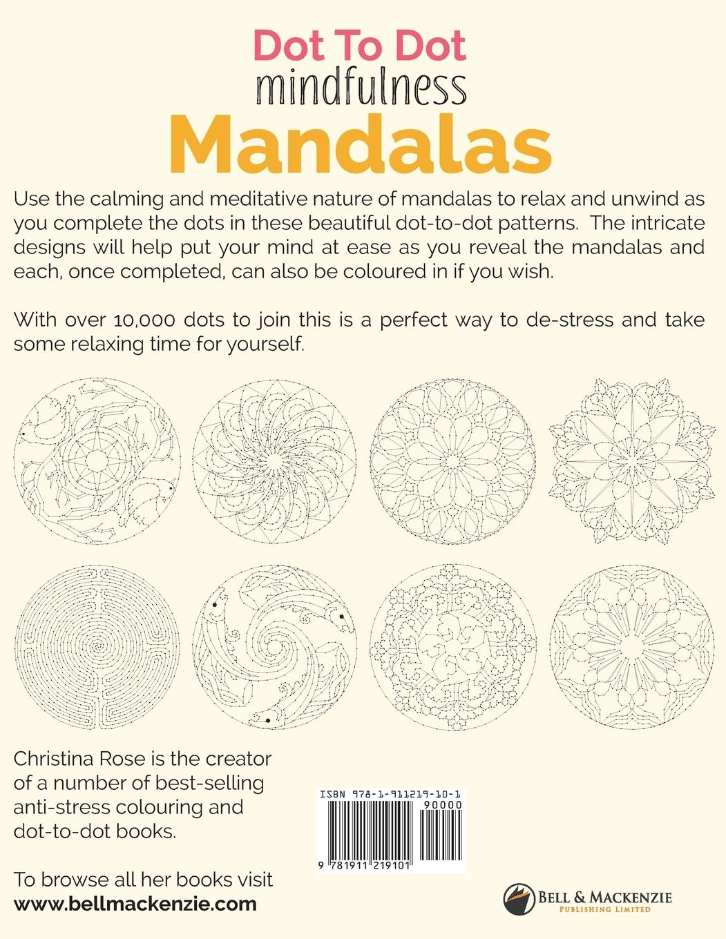 Rückseitencover Dot To Dot Mindfulness Mandalas