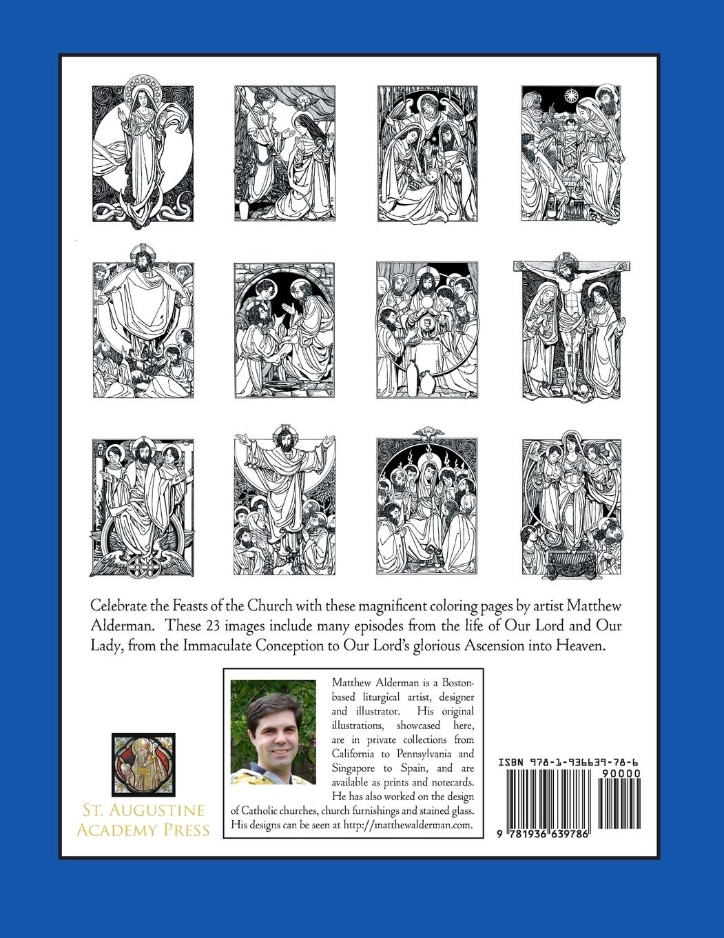 Rückseitencover Feasts of Our Lord and Our Lady Coloring Book