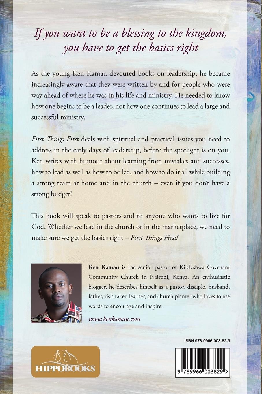 Rückseitencover First Things First