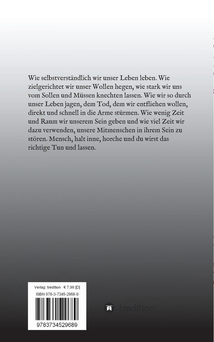 Rückseitencover Vom Sein im Sein