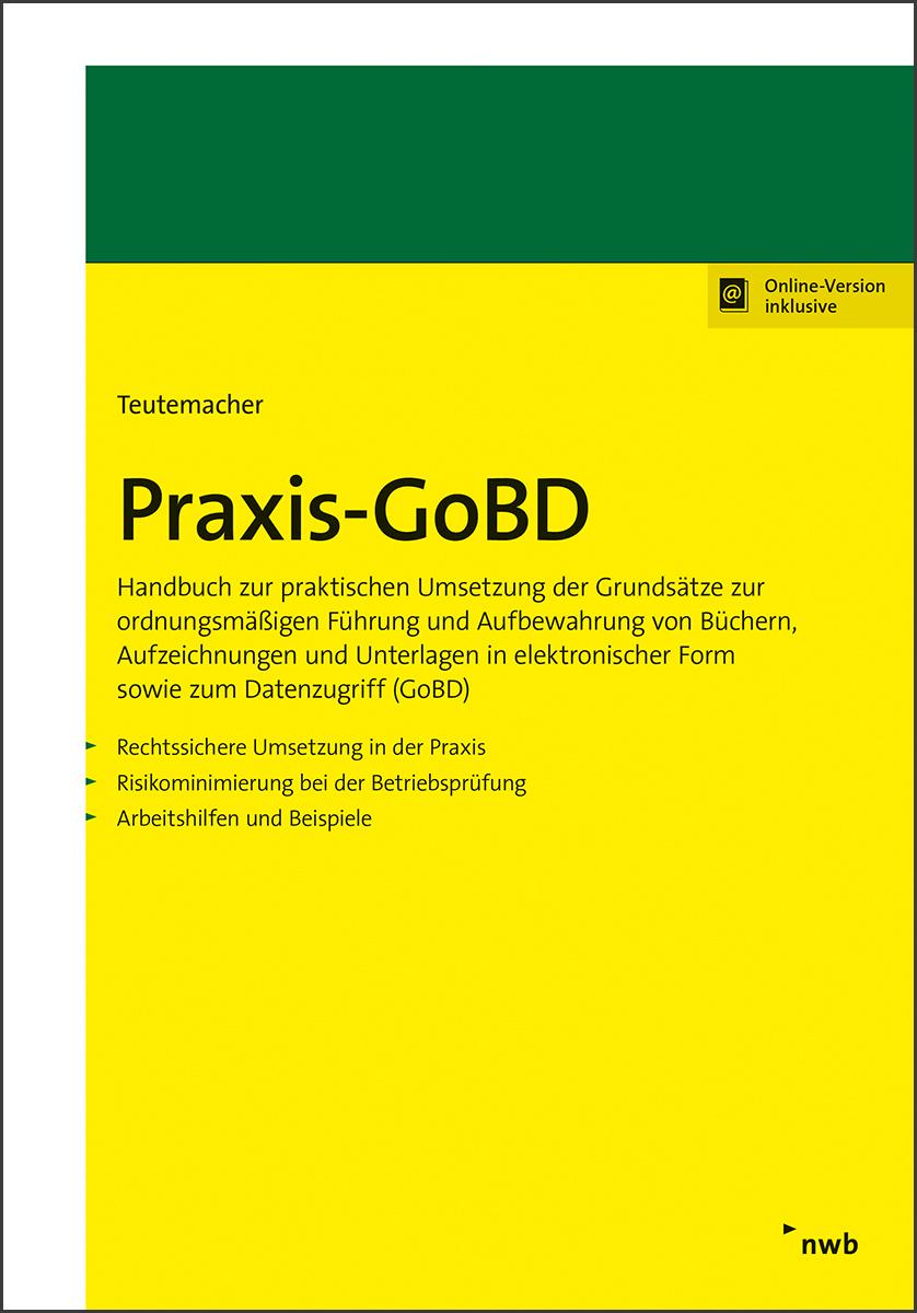 Vorderes Coverbild Praxis-GoBD