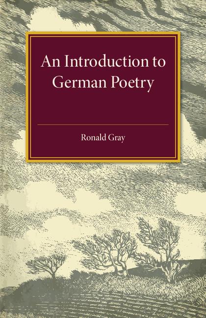 Vorderes Coverbild An Introduction to German Poetry