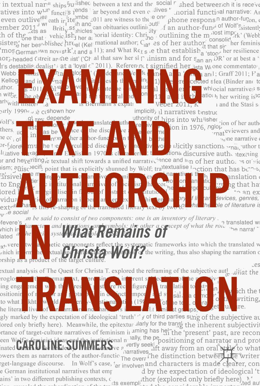 Vorderes Coverbild Examining Text and Authorship in Translation