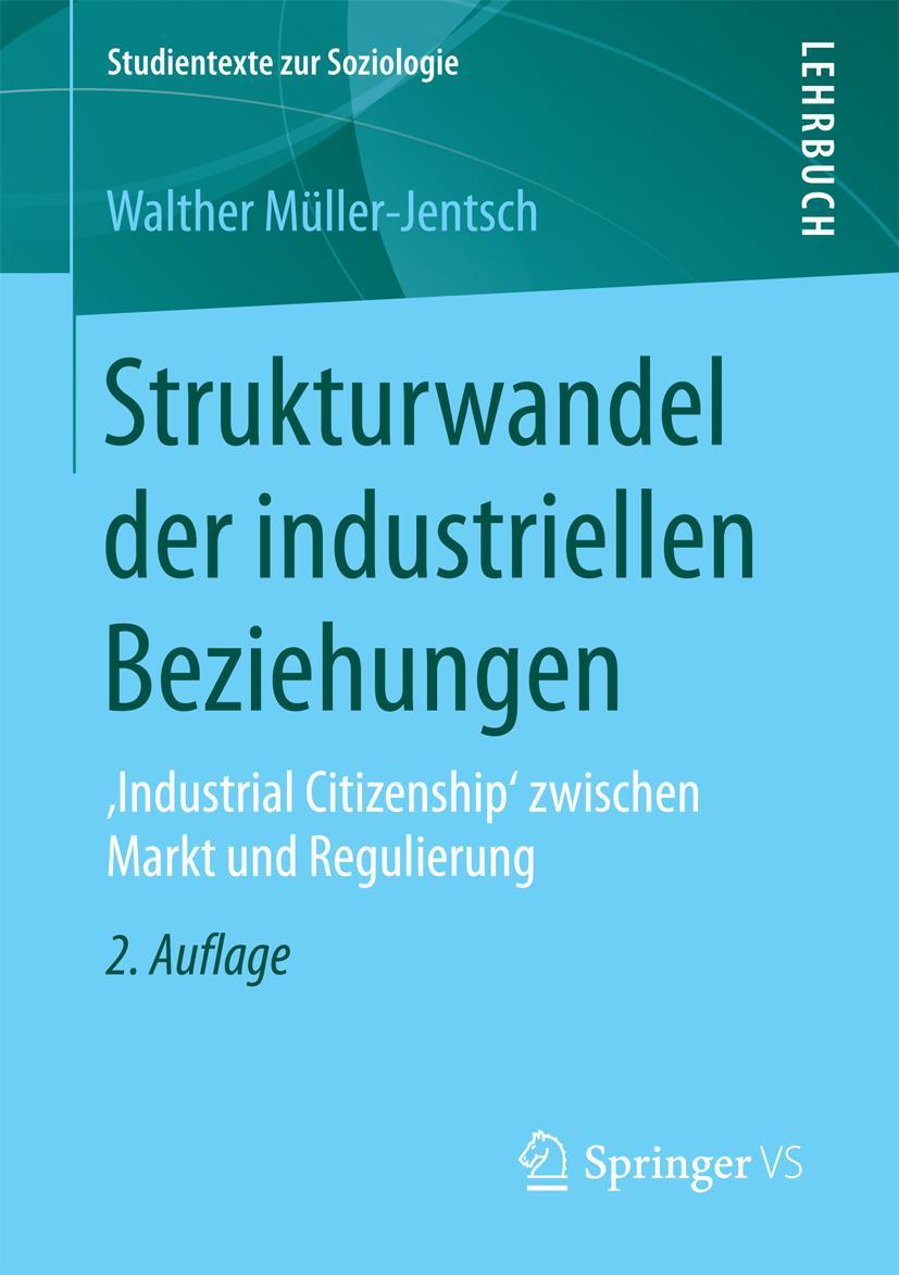 Vorderes Coverbild Strukturwandel der industriellen Beziehungen