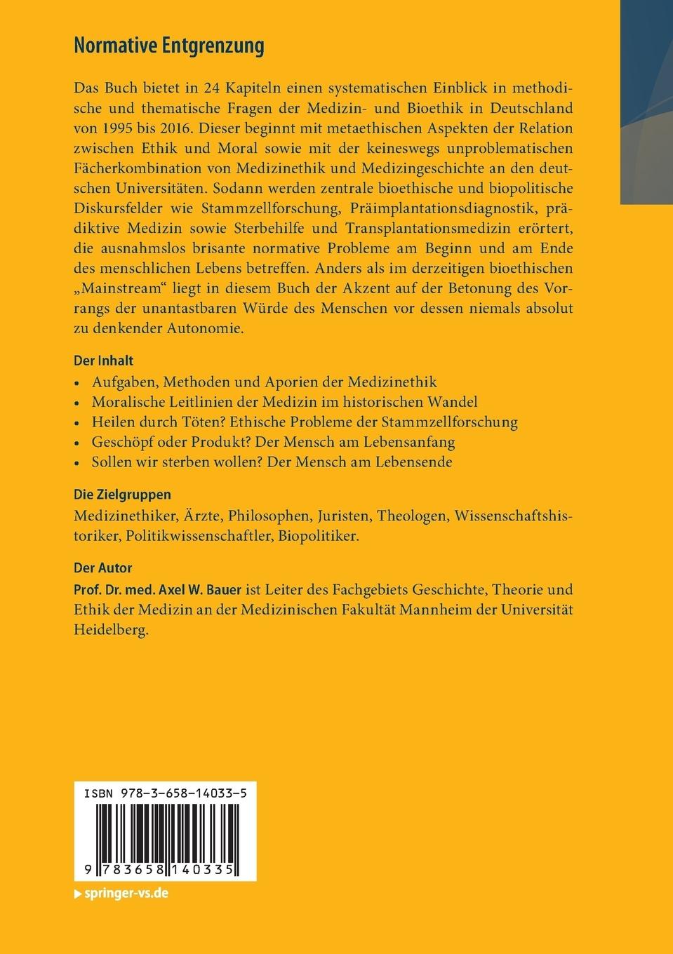 Rückseitencover Normative Entgrenzung