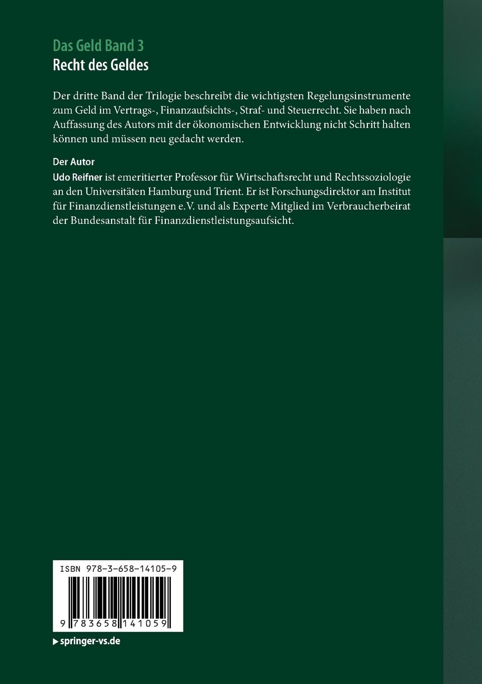 Rückseitencover Das Geld