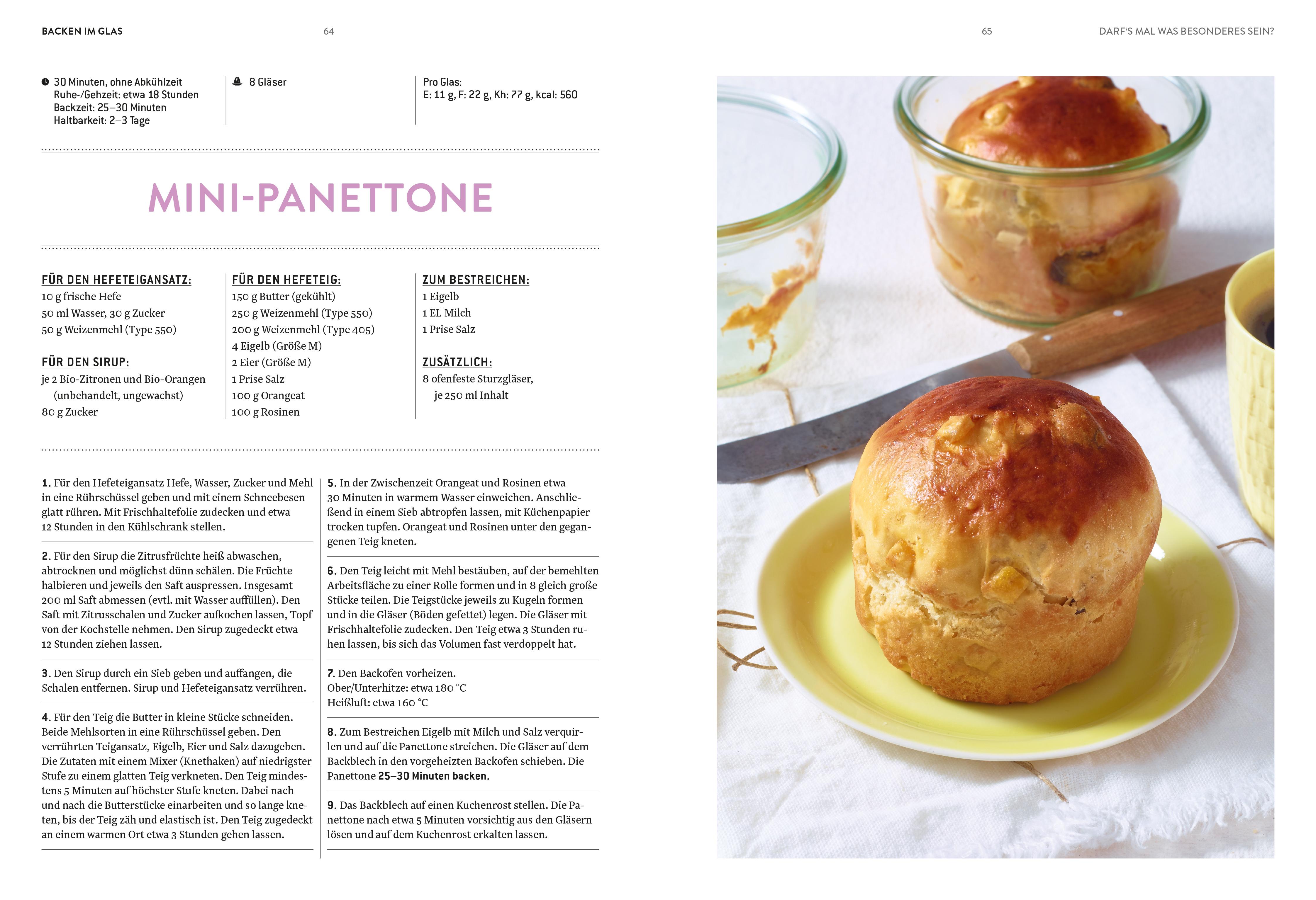 Beispielinhalt (Bild) Backen im Glas