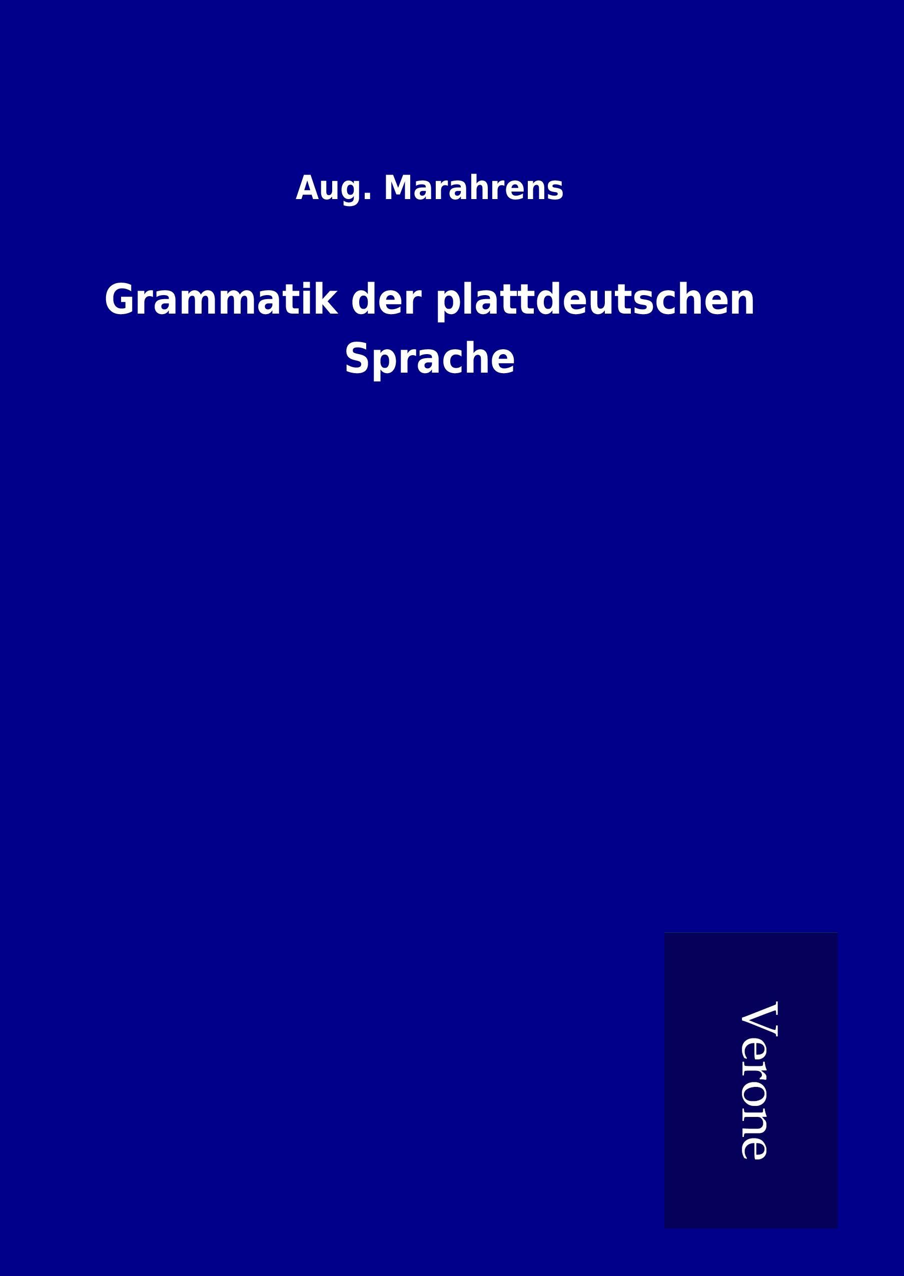 Vorderes Coverbild Grammatik der plattdeutschen Sprache