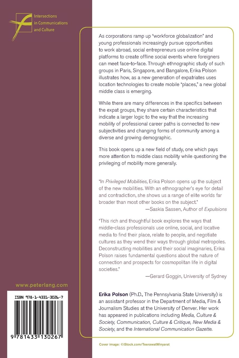 Rückseitencover Privileged Mobilities