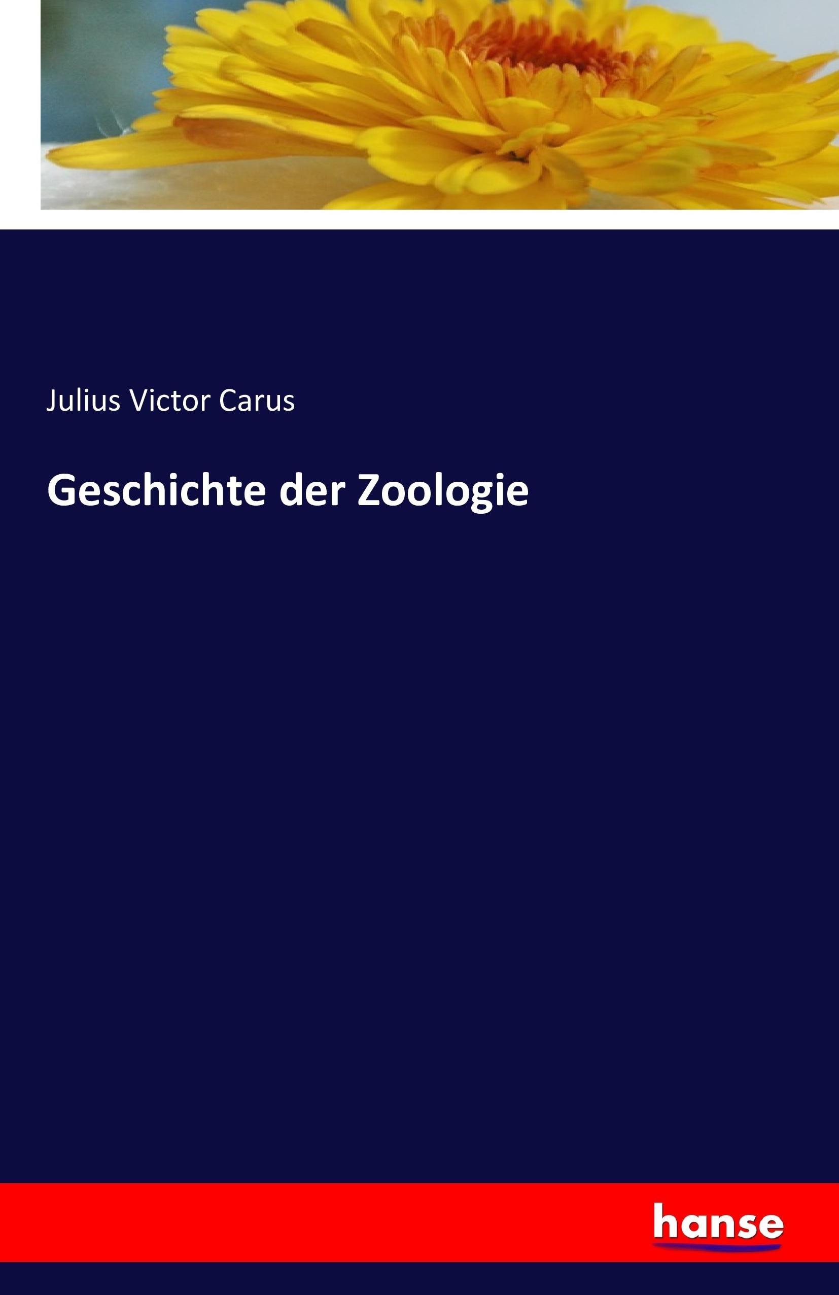 Vorderes Coverbild Geschichte der Zoologie
