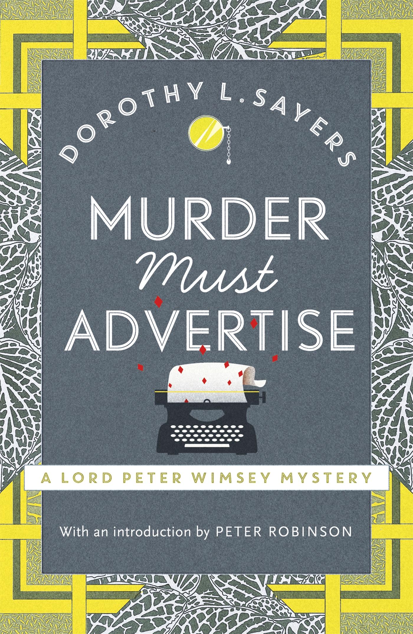 Vorderes Coverbild Murder Must Advertise