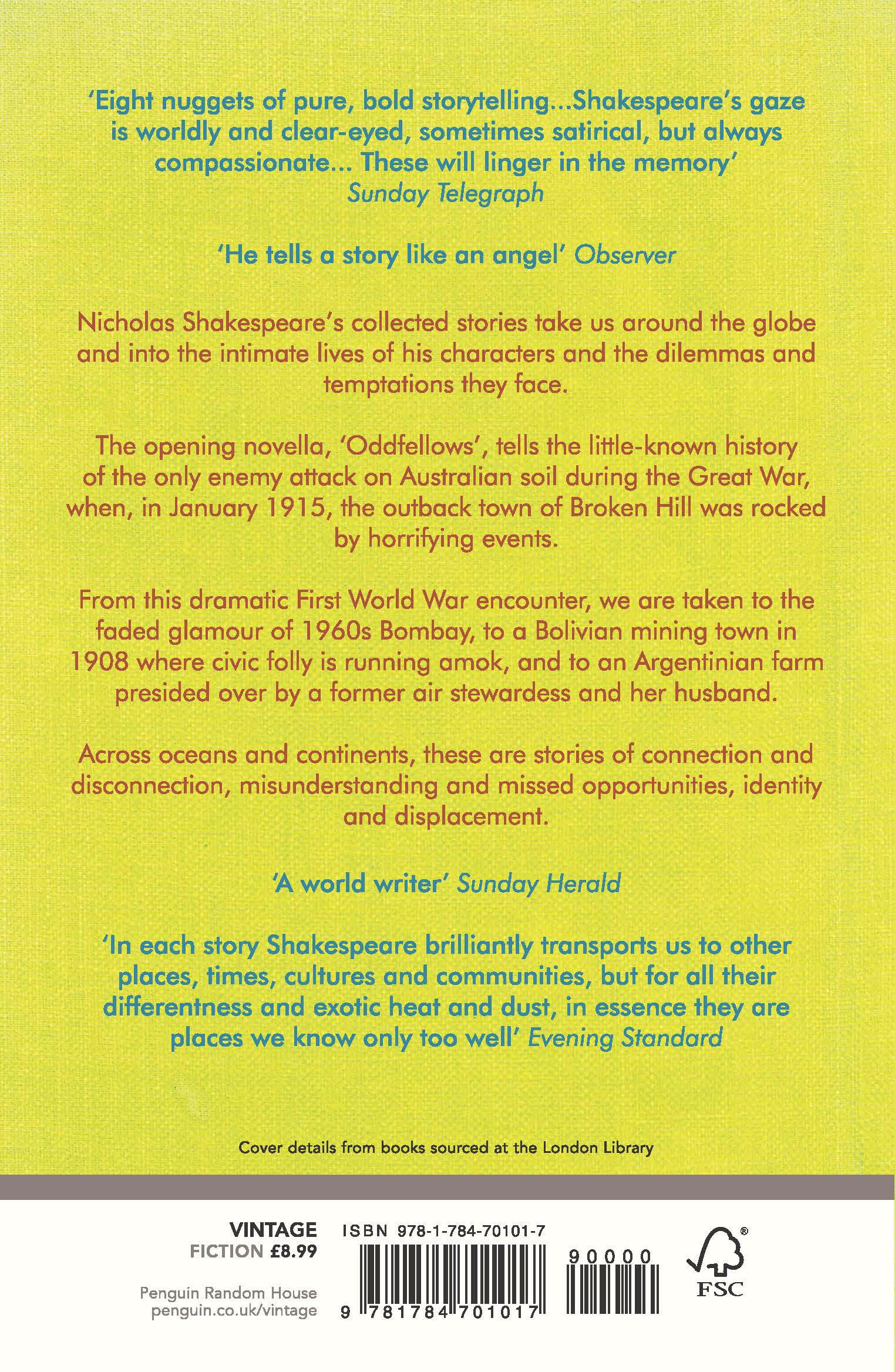 Rückseitencover Stories from Other Places