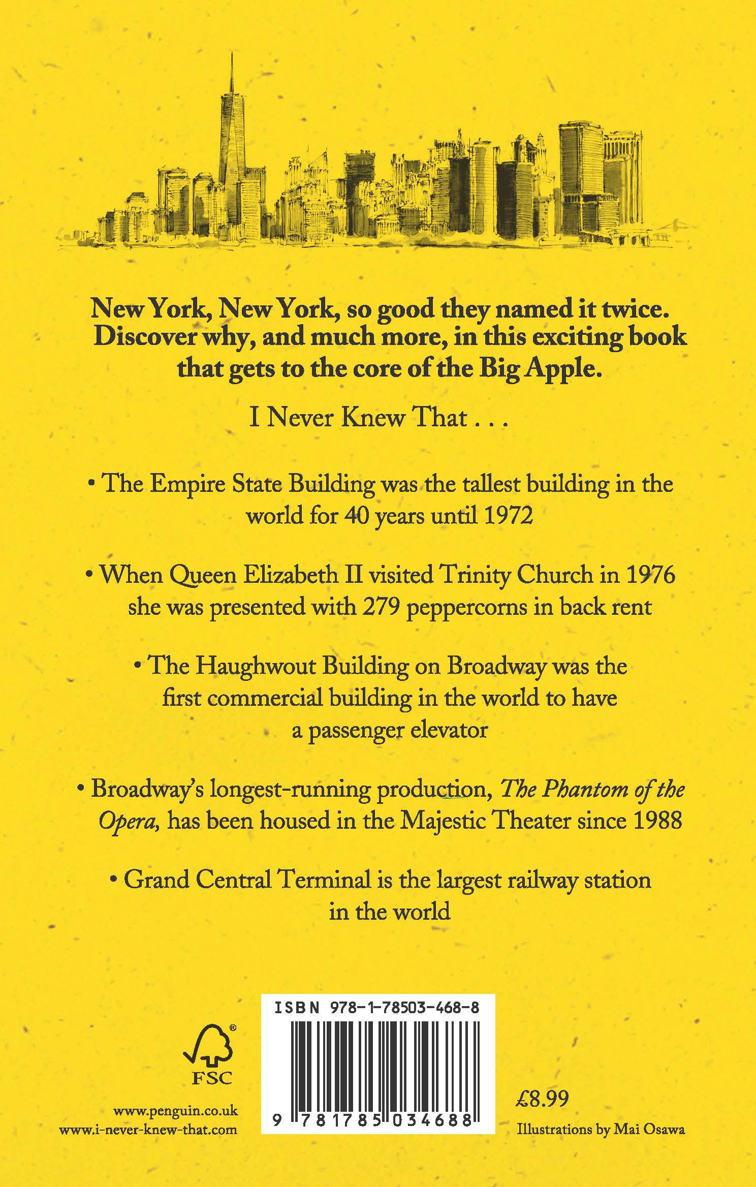 Rückseitencover I Never Knew That About New York