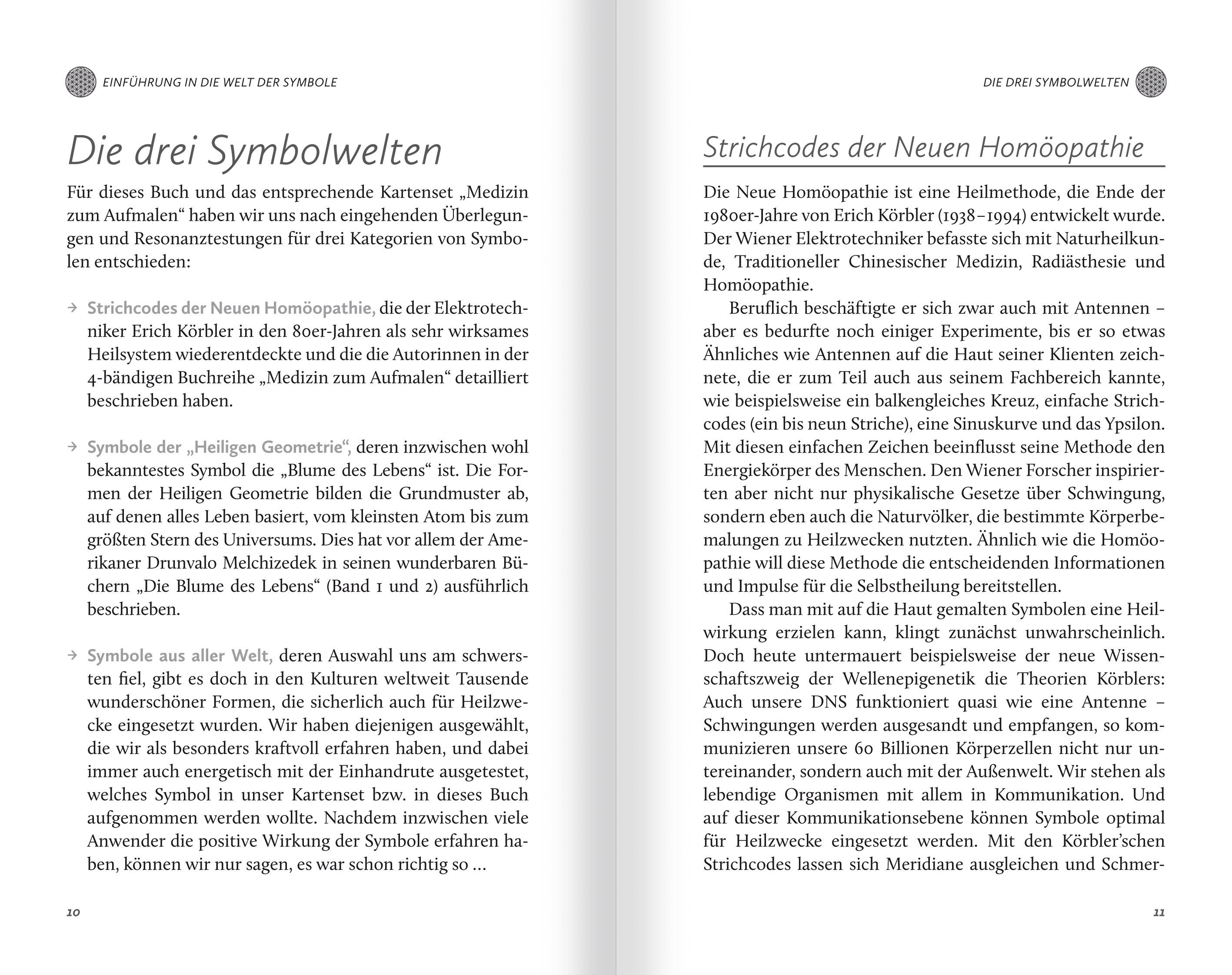 Beispielinhalt (Bild) Heilen mit Symbolen. Die 64 wichtigsten Heilzeichen