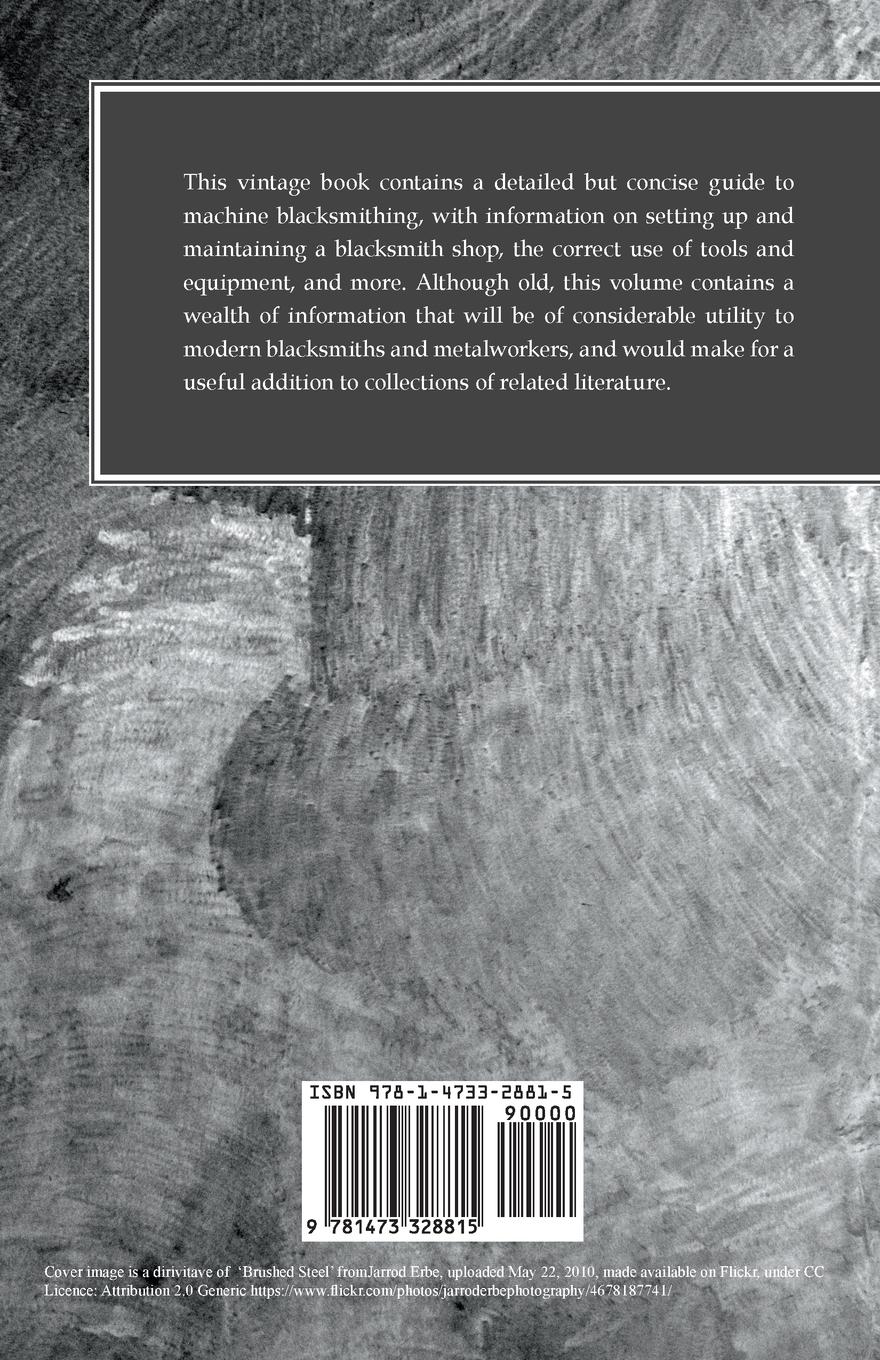 Rückseitencover Machine Blacksmithing