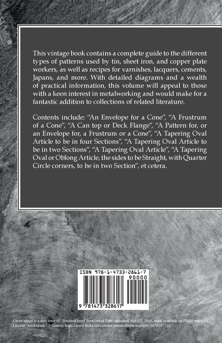 Rückseitencover A Practical Workshop Companion for Tin, Sheet Iron, and Copper Plate Workers