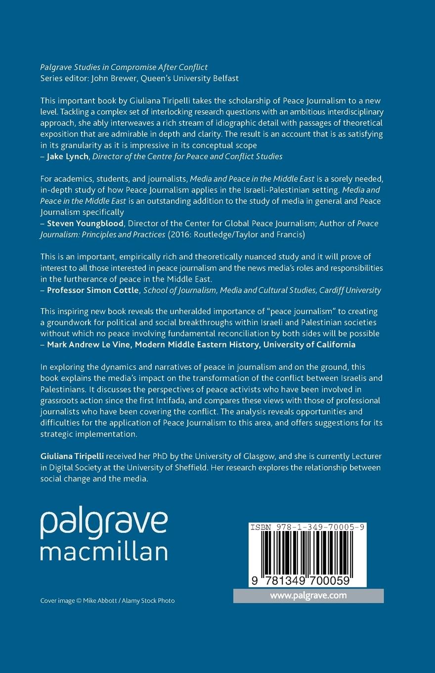 Rückseitencover Media and Peace in the Middle East