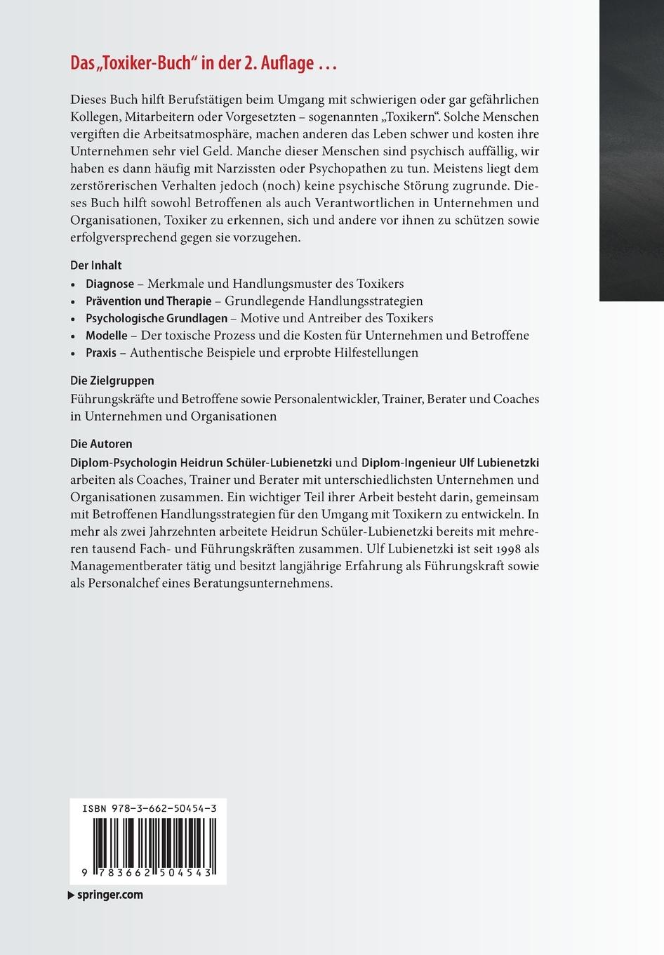 Rückseitencover Schwierige Menschen am Arbeitsplatz