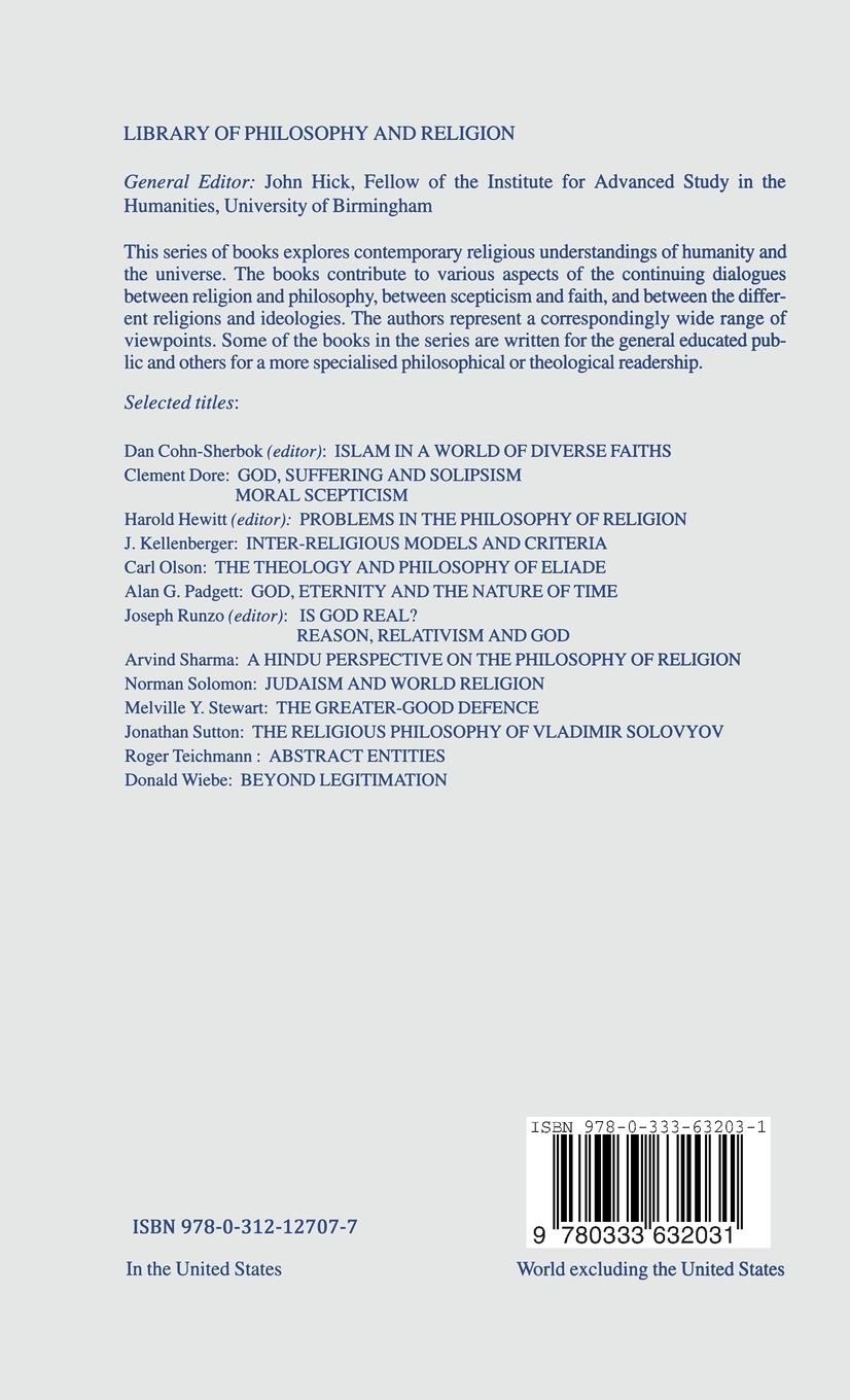 Rückseitencover Human Freedom and the Logic of Evil