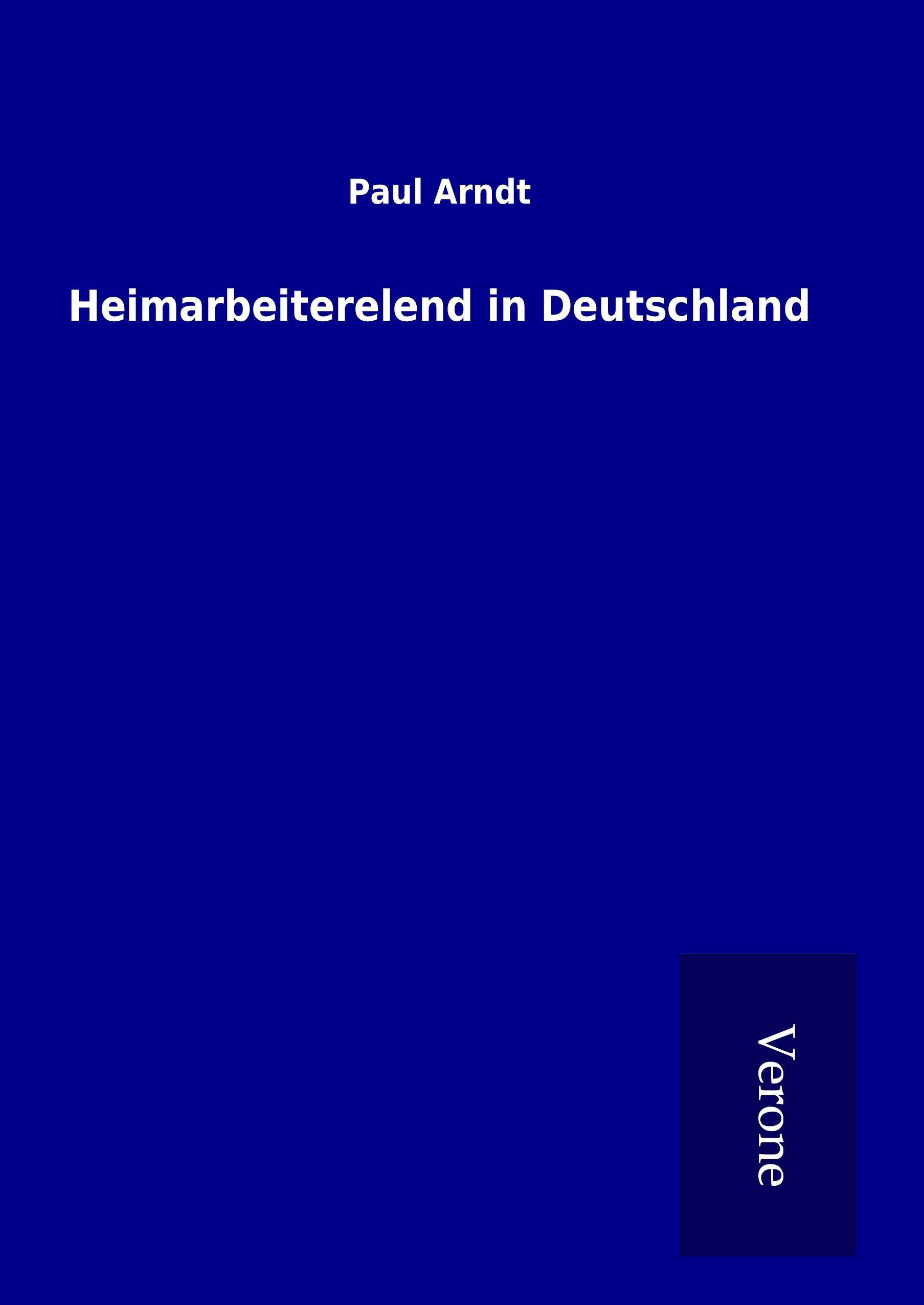 Vorderes Coverbild Heimarbeiterelend in Deutschland