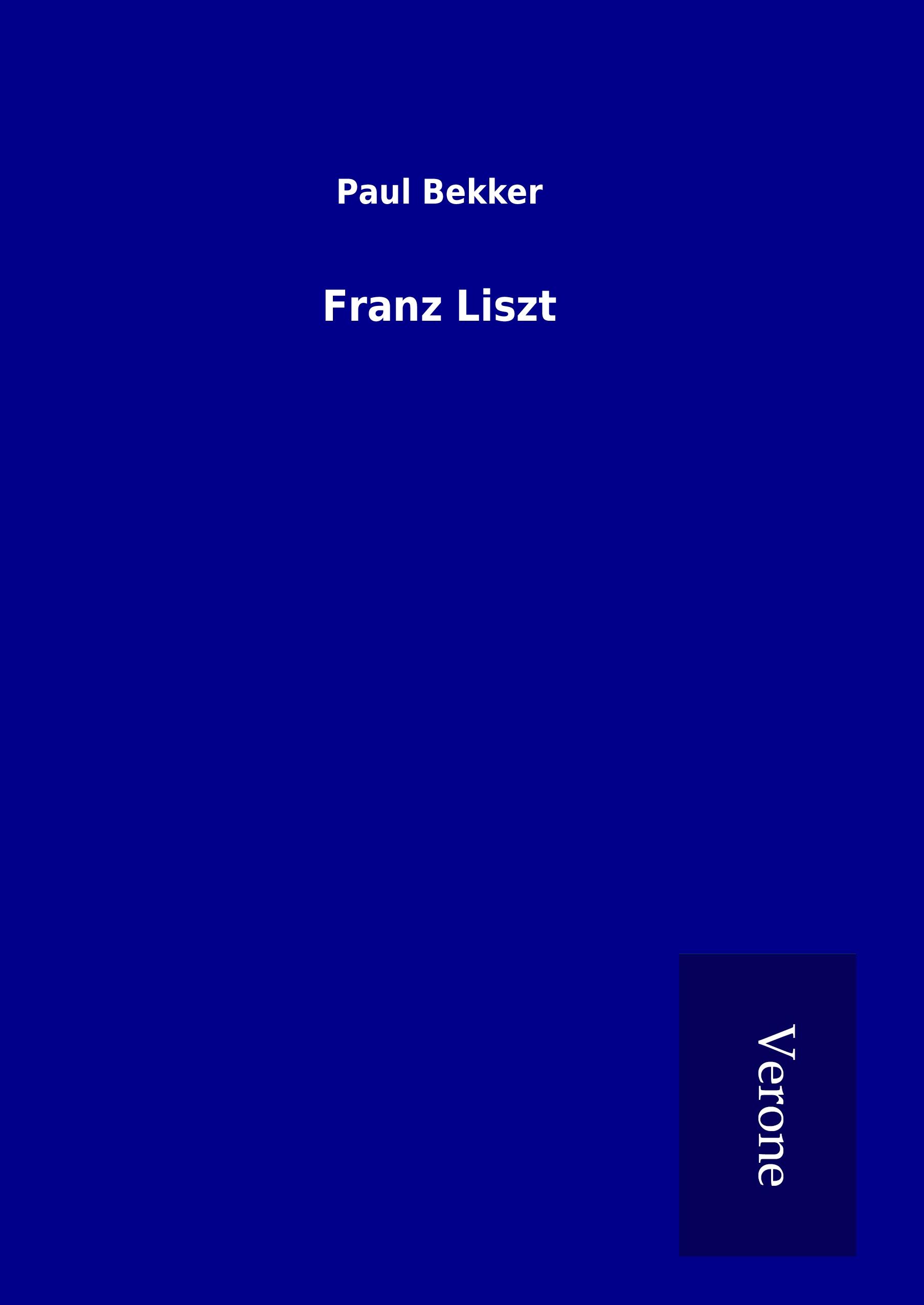 Vorderes Coverbild Franz Liszt