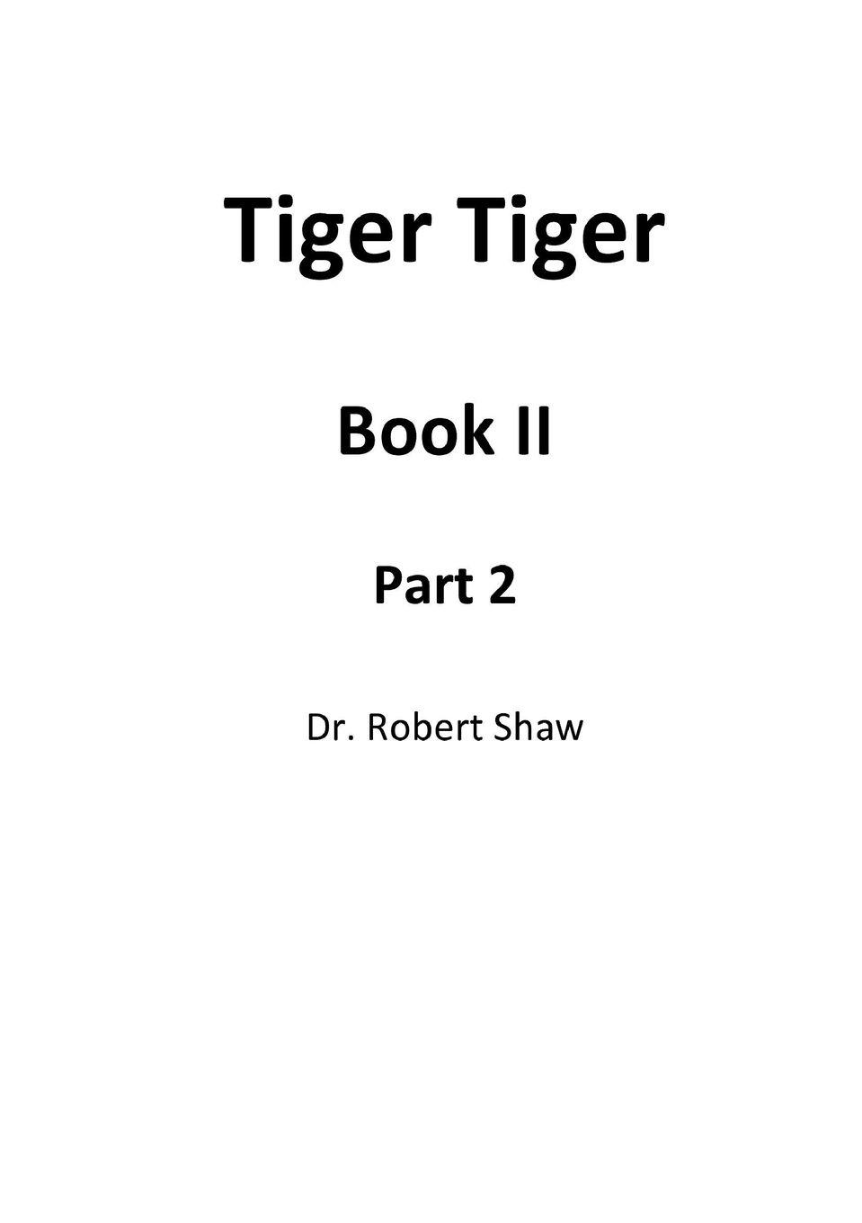 Vorderes Coverbild Tiger Tiger Book II