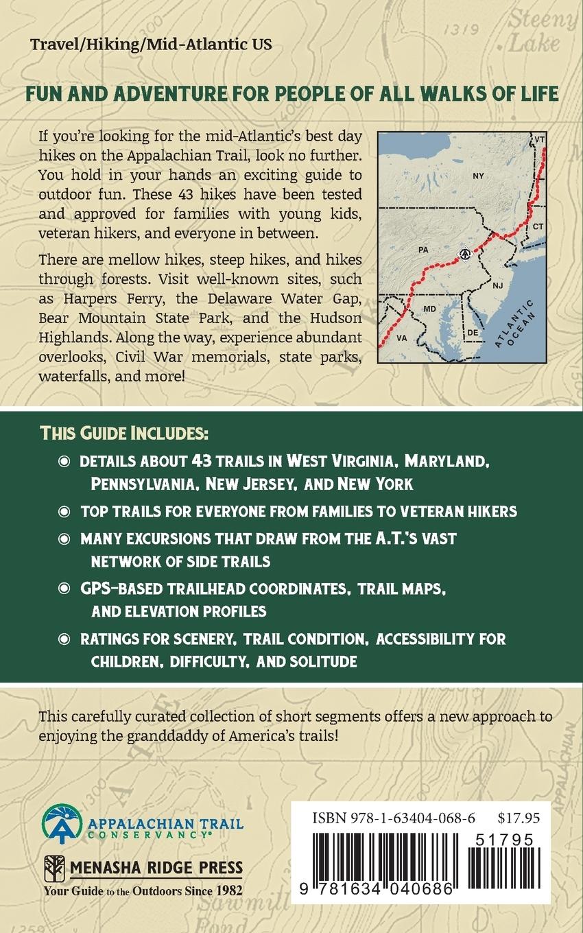 Rückseitencover Best Hikes of the Appalachian Trail: Mid-Atlantic