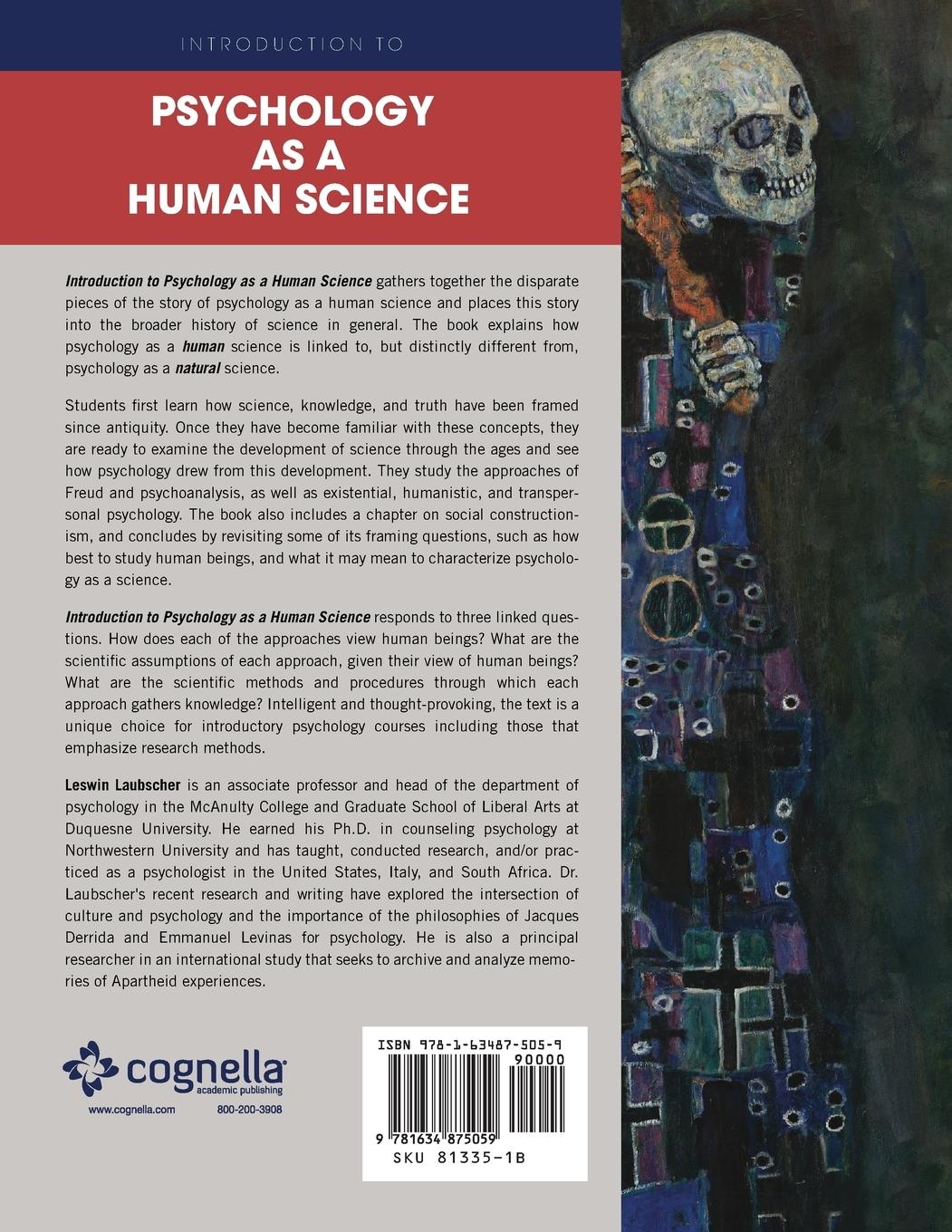 Rückseitencover Introduction to Psychology as a Human Science