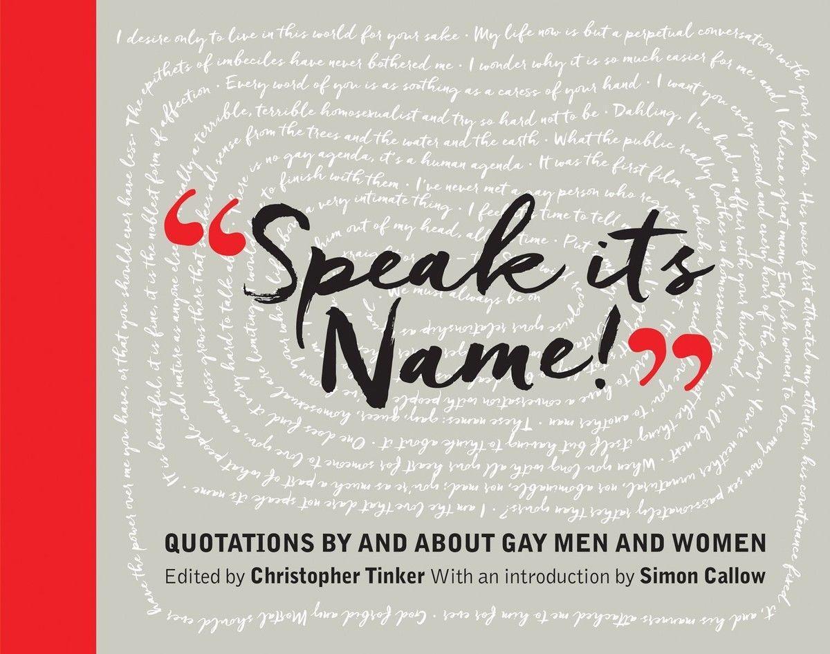 Vorderes Coverbild Speak Its Name! Quotations by and about Gay Men and Women