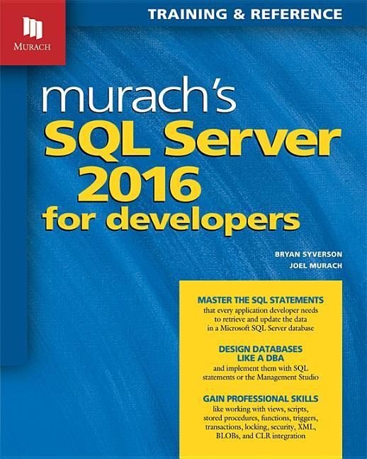 Vorderes Coverbild Murach's SQL Server 2016 for Developers