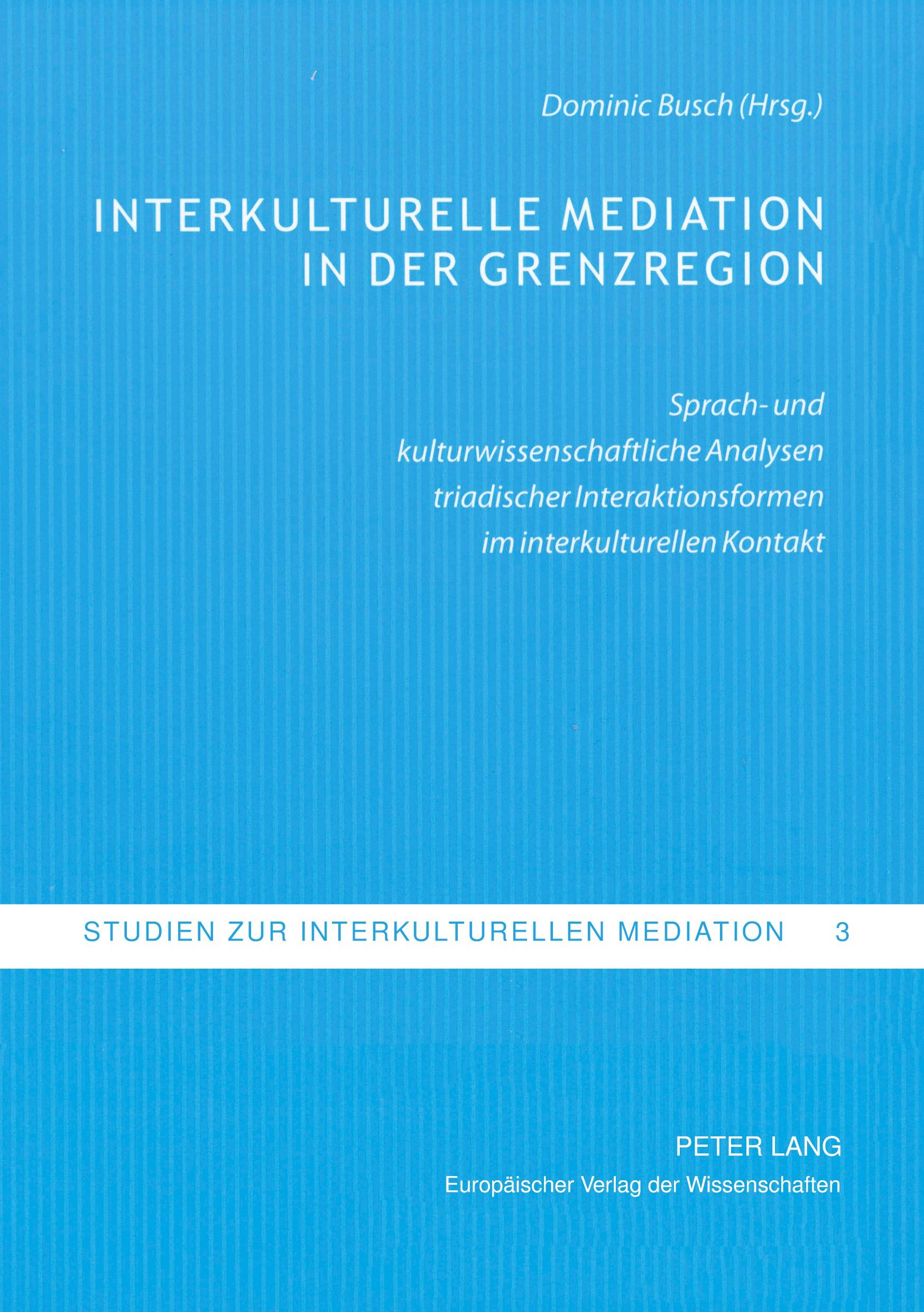 Vorderes Coverbild Interkulturelle Mediation in der Grenzregion
