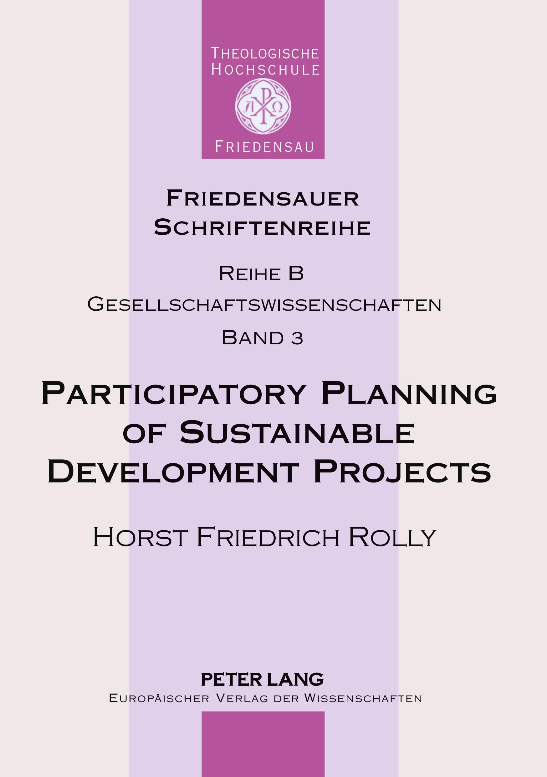Vorderes Coverbild Participatory Planning of Sustainable Development Projects