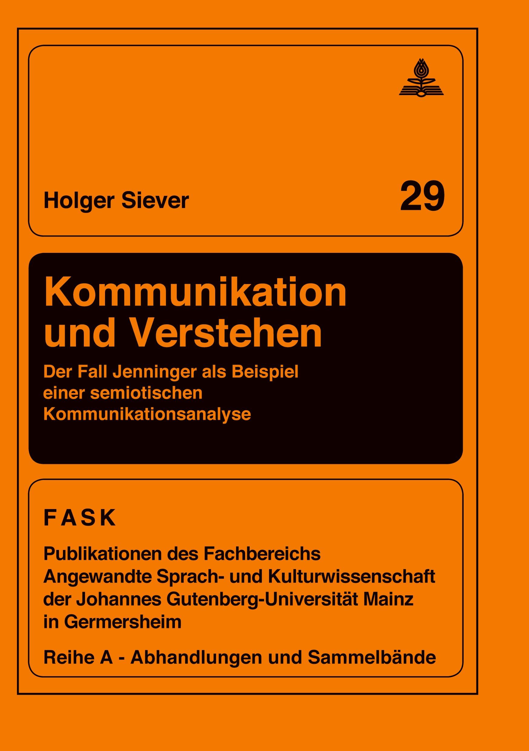 Vorderes Coverbild Kommunikation und Verstehen