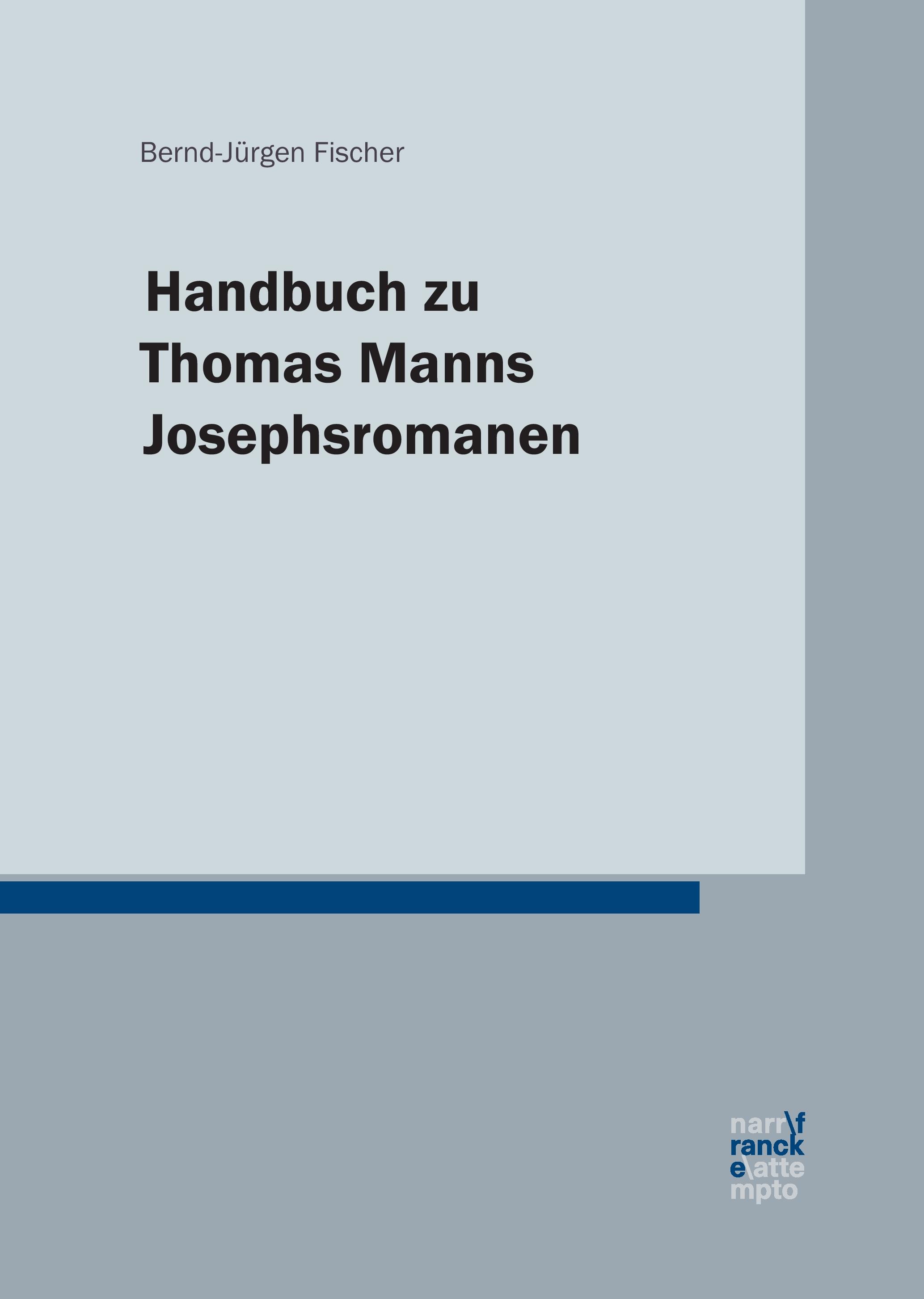 Vorderes Coverbild Handbuch zu Thomas Manns Josephsromanen