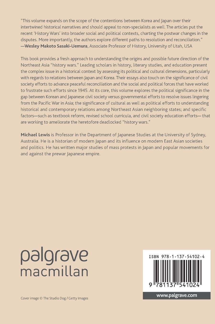 Rückseitencover 'History Wars' and Reconciliation in Japan and Korea