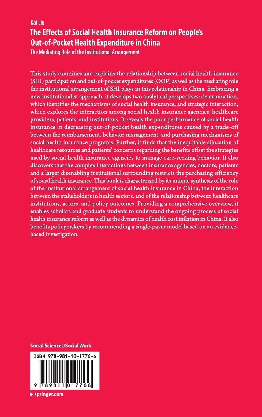 Rückseitencover The Effects of Social Health Insurance Reform on People's Out-of-Pocket Health Expenditure in China