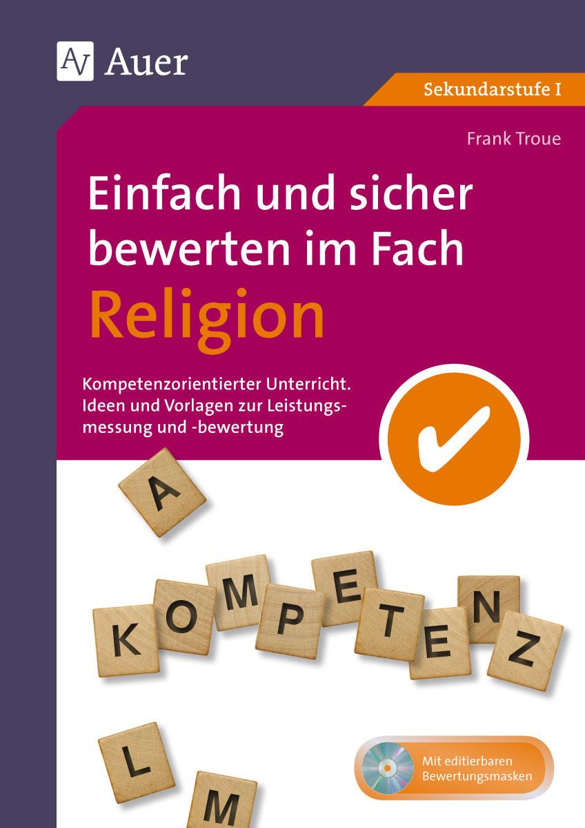Vorderes Coverbild Einfach und sicher bewerten im Fach Religion