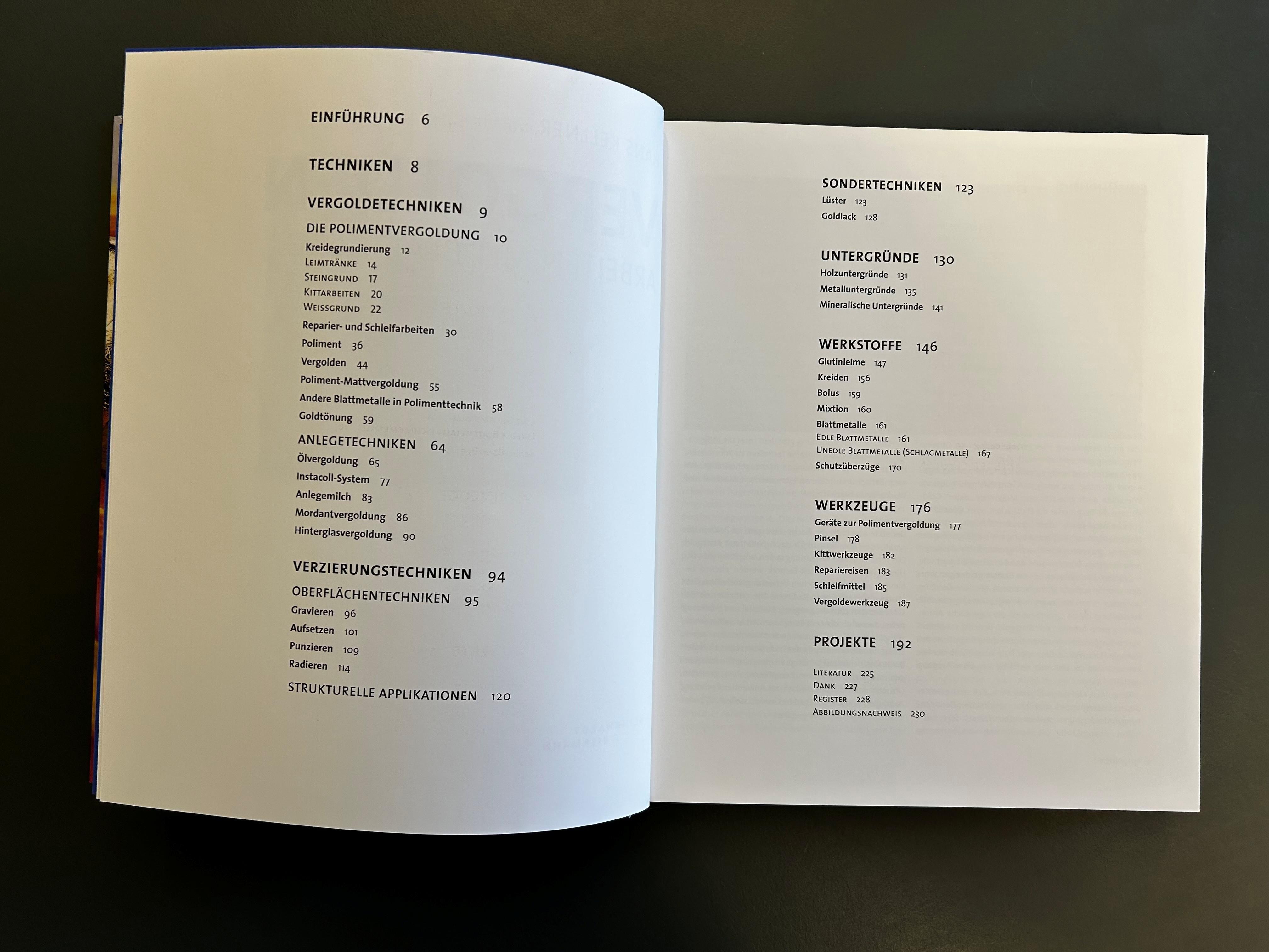 Beispielinhalt (Bild) Vergolden