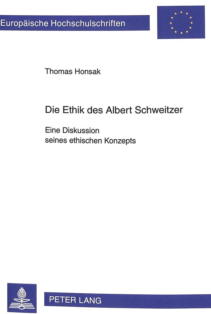 Vorderes Coverbild Die Ethik des Albert Schweitzer