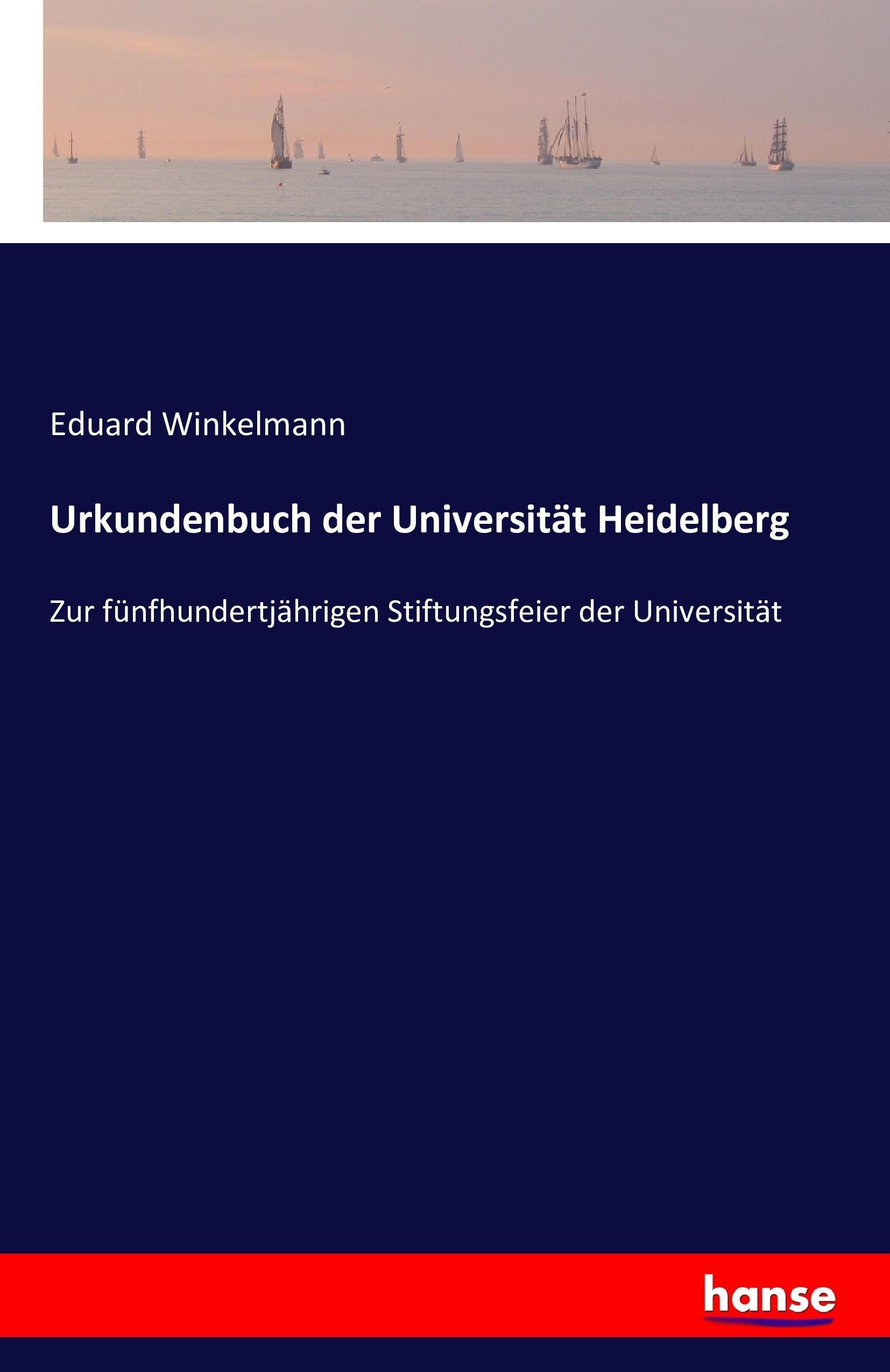 Vorderes Coverbild Urkundenbuch der Universität Heidelberg