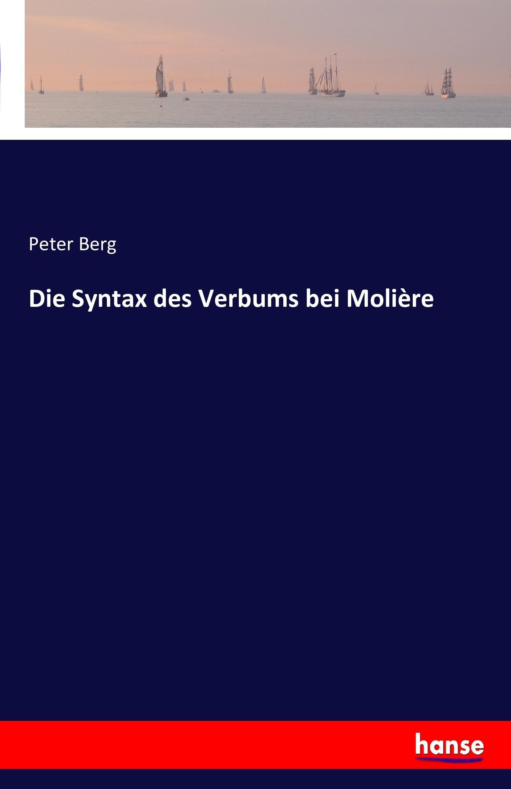 Vorderes Coverbild Die Syntax des Verbums bei Molière