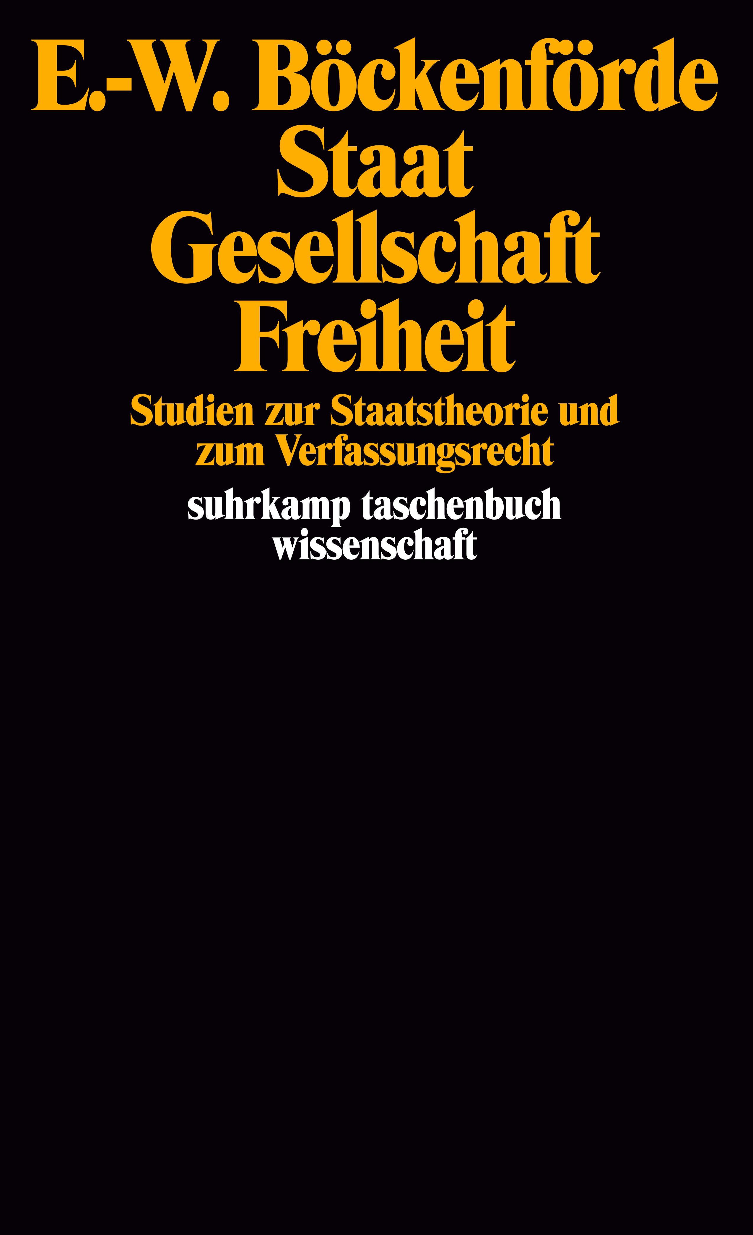 Vorderes Coverbild Staat, Gesellschaft, Freiheit