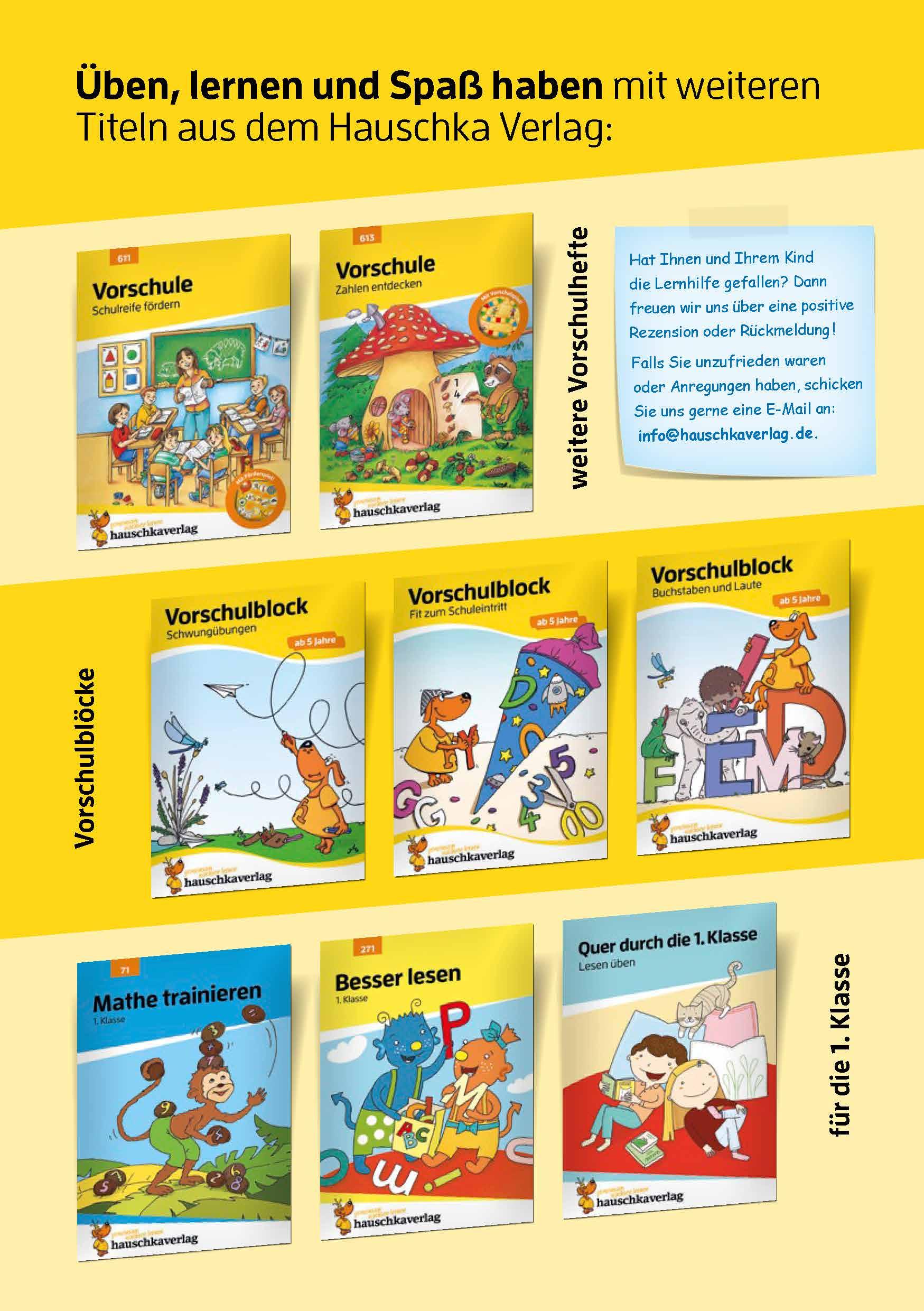 Beispielinhalt (Bild) Vorschule: Sprache entdecken